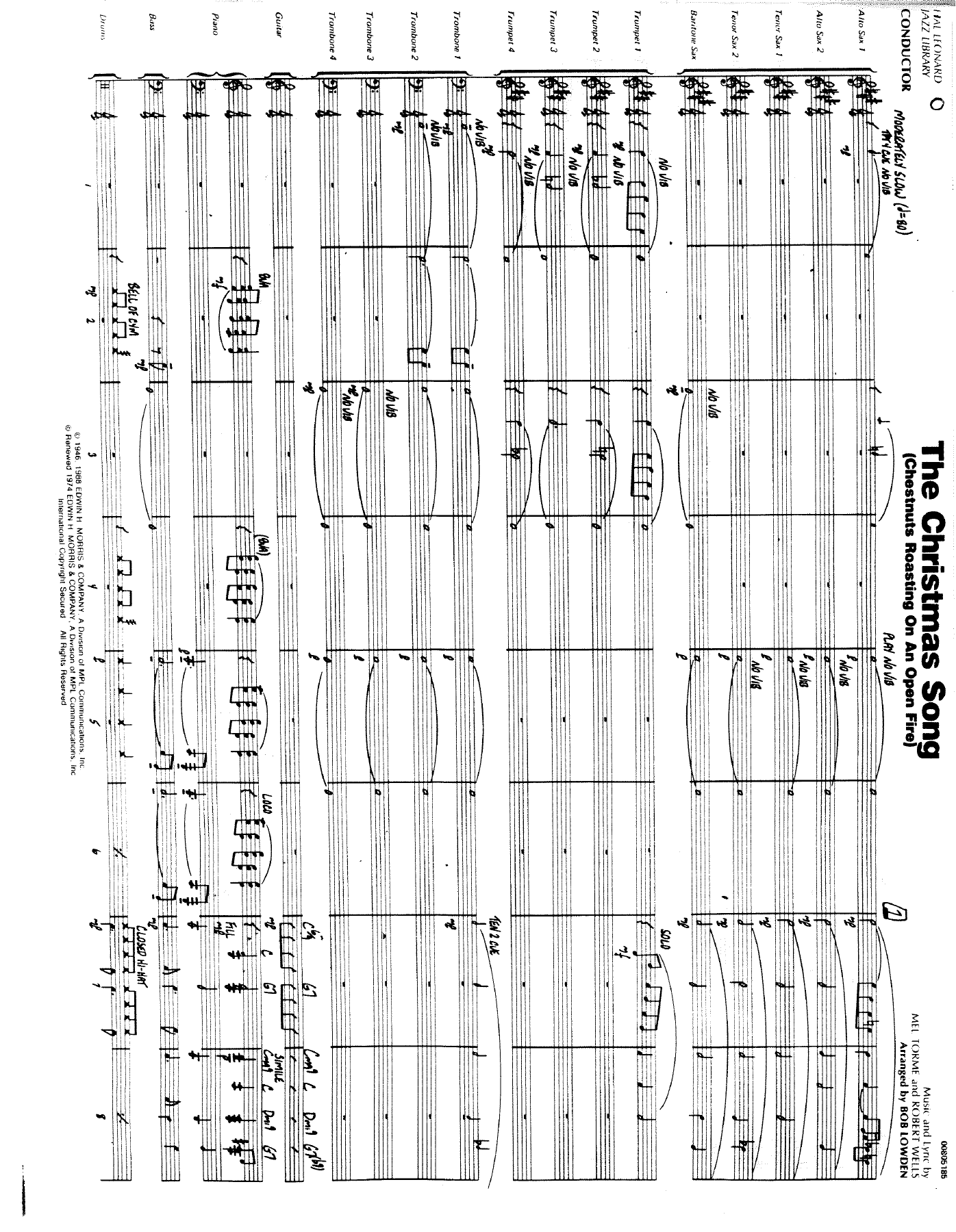 The Christmas Song — sheet music preview