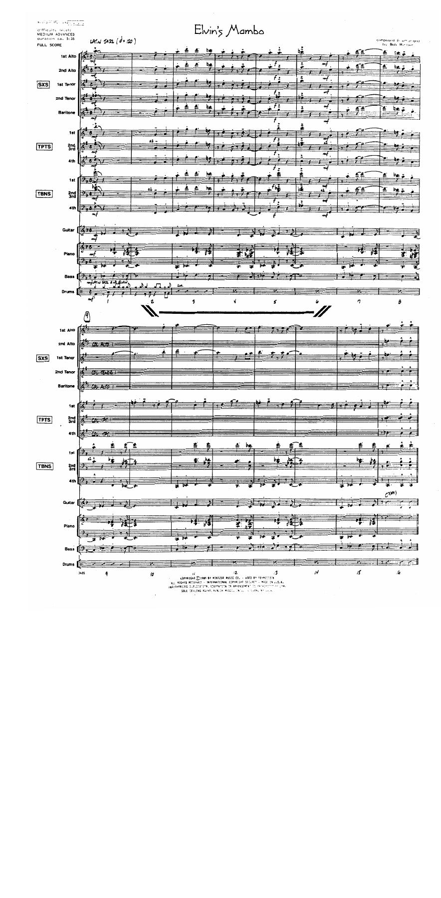 Elvin's Mambo (B.Mntzer) MP3 — page 2