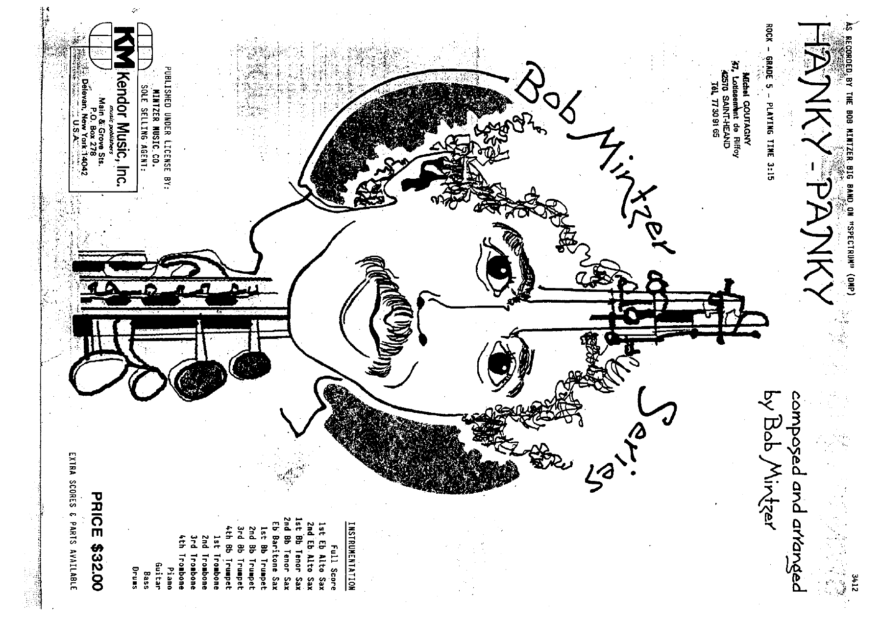 Hanky Panky — Big Band sheet music arranged by B.Mintzer | Jazz Standard
