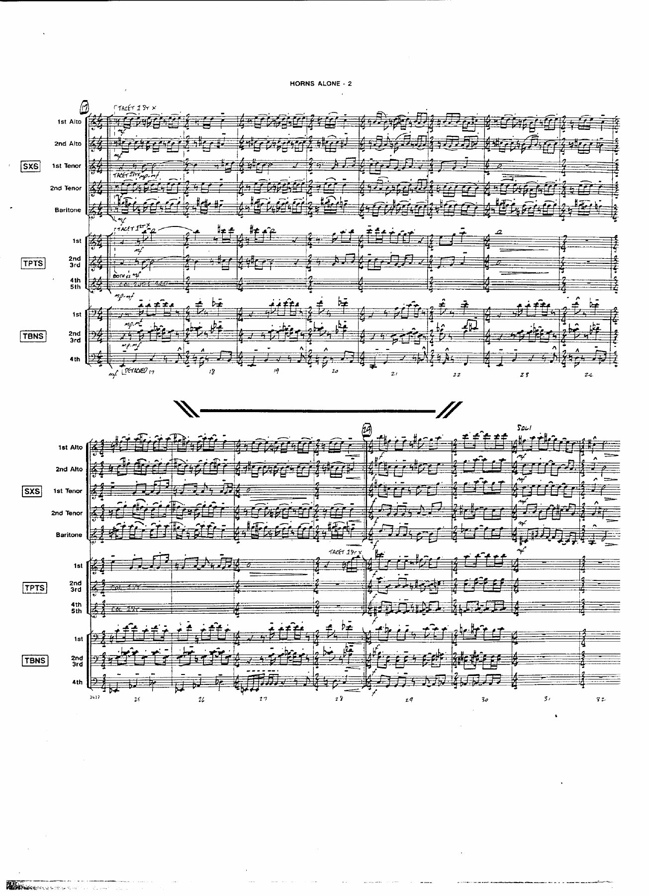 Horns Alone (B.Mintzer) MP3 — page 2