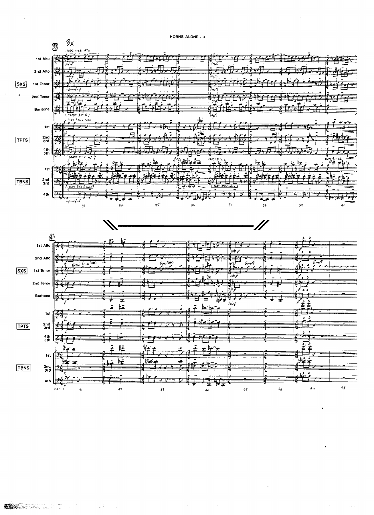 Horns Alone (B.Mintzer) MP3 — page 3