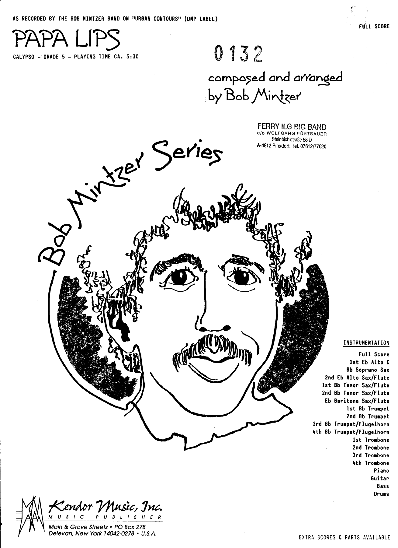 Papa Lips (B.Mintzer) MP3 — Big Band sheet music arranged by Bob Mintzer | Jazz Standard