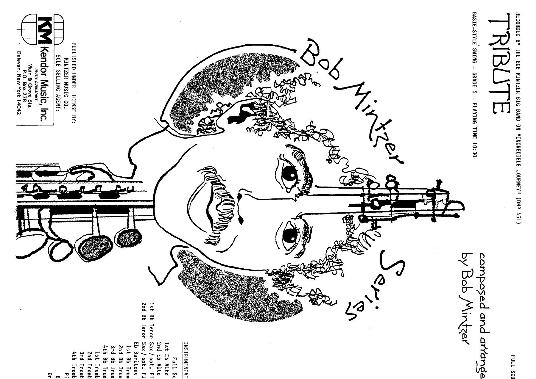 Tribute (B.Mintzer) MP3 — sheet music cover (first page)