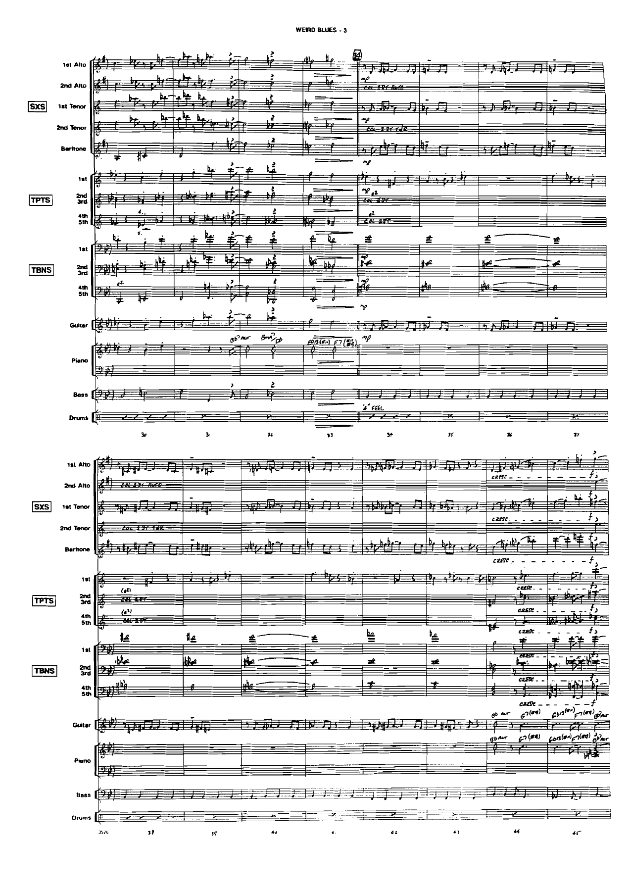 Weird Blues (B.Mintzer) MP3 — page 3