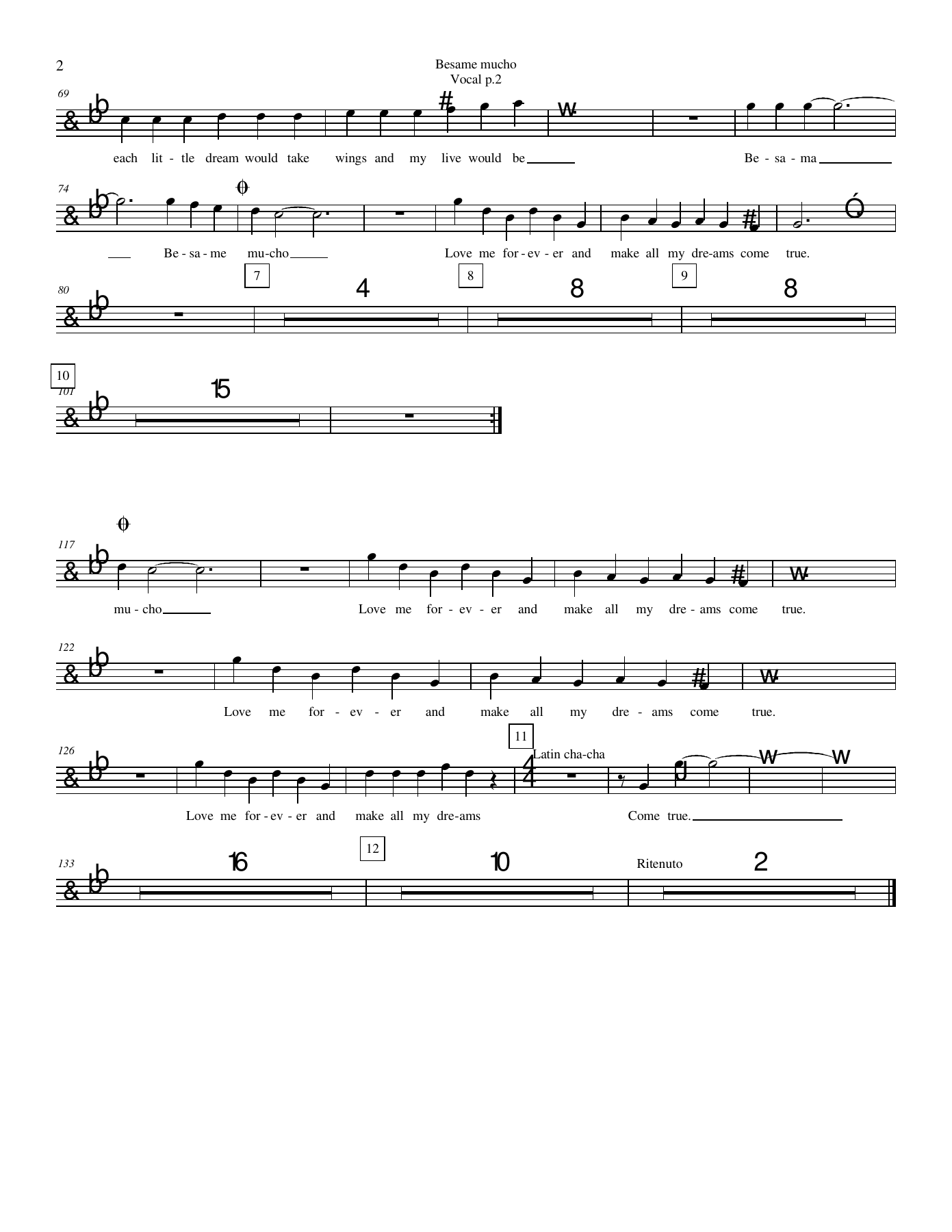 Besame Mucho — page 2