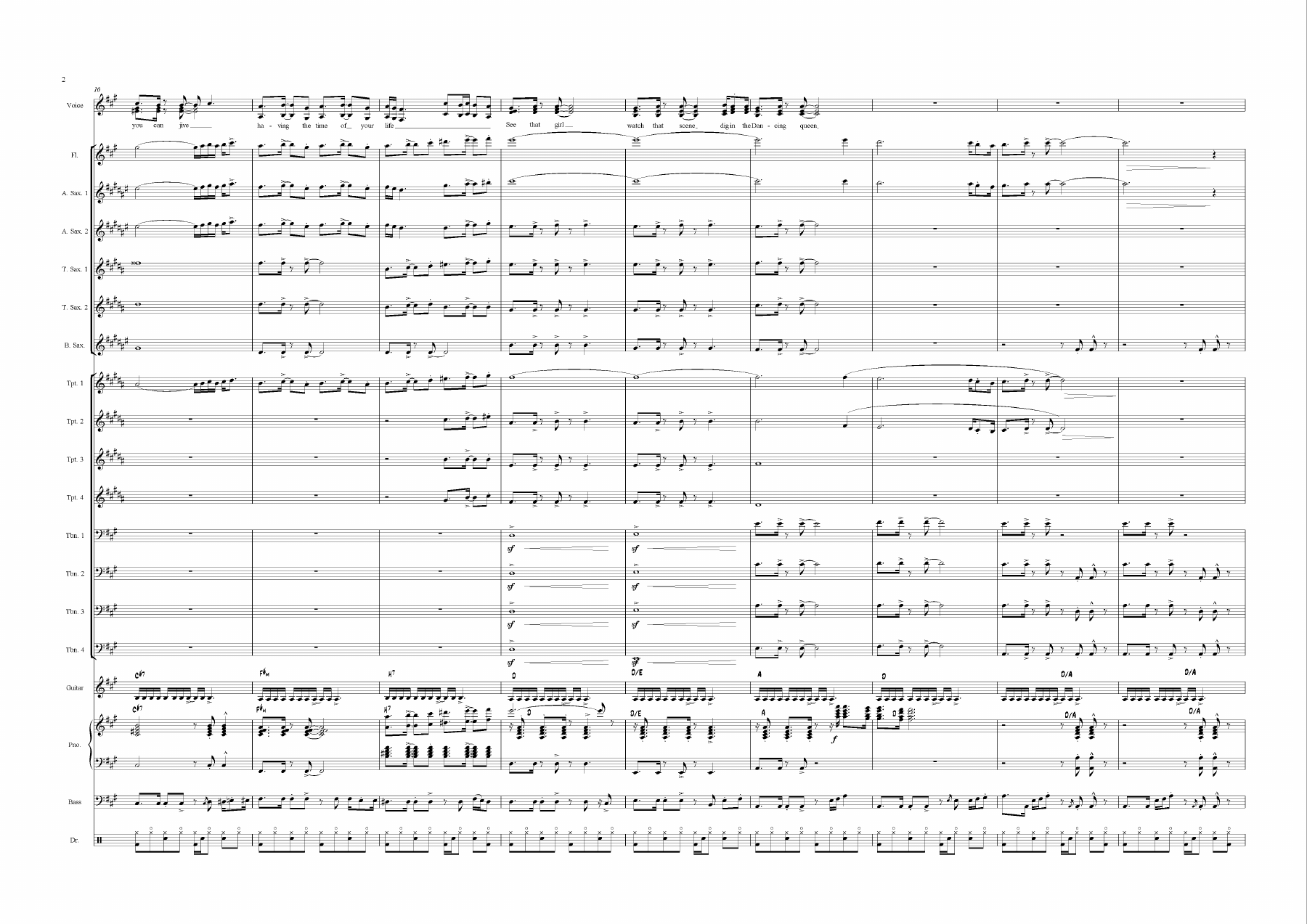 Dancing Queen (B.Myagkov) Abba. Disco — page 2