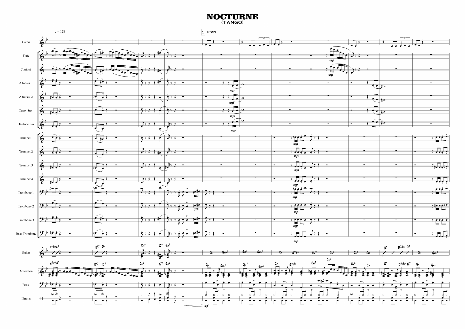 Nocturne — sheet music cover (first page)