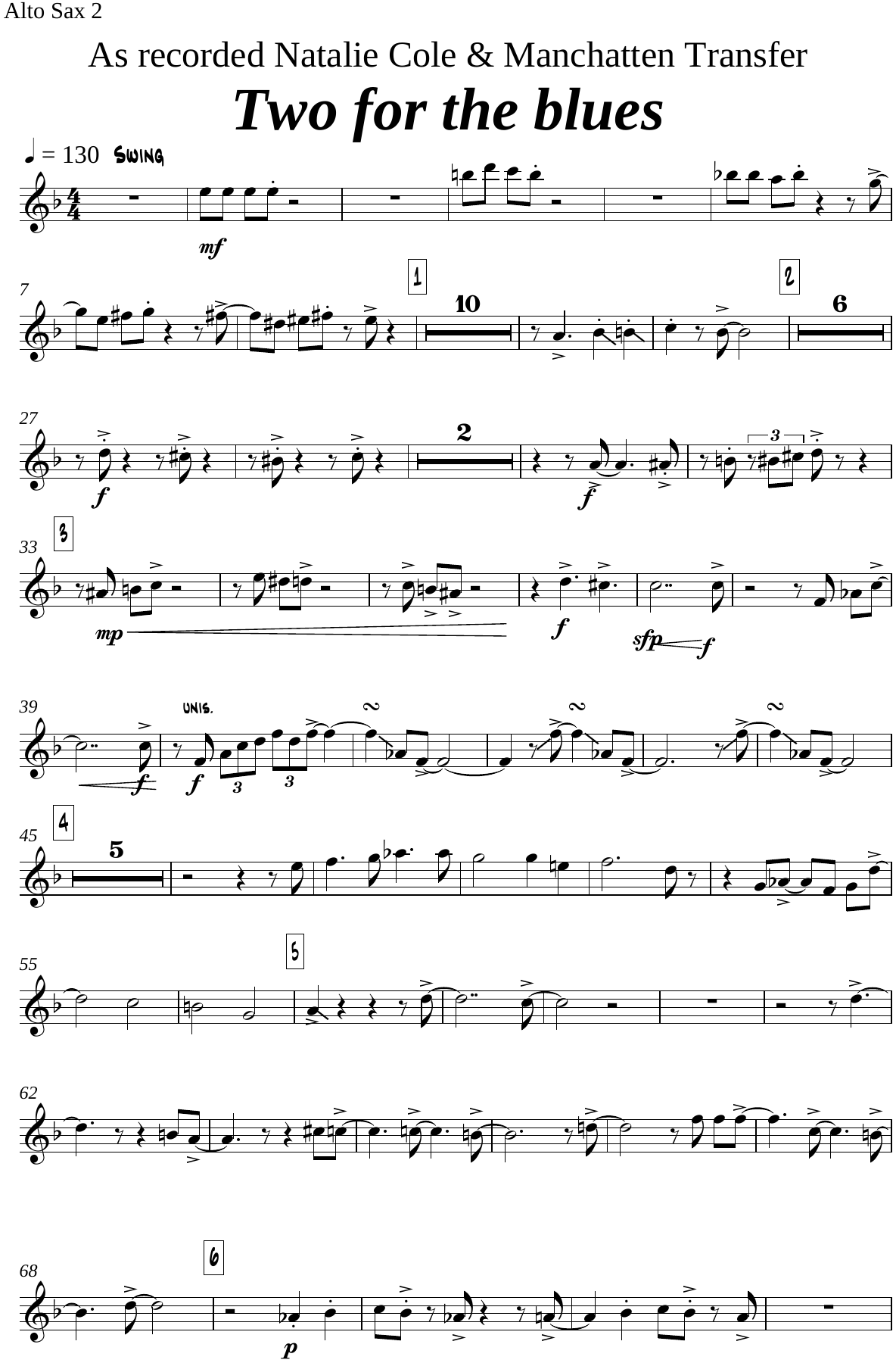 Two For The Blues (B.Myagkov) N.Hefti — page 3