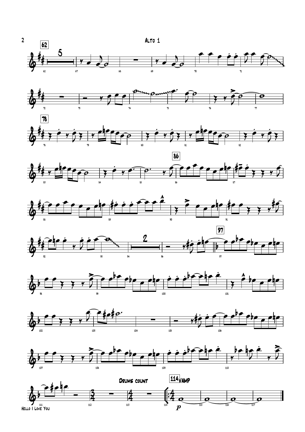 Hello I Love You (B.Holman) B.Rich — page 2