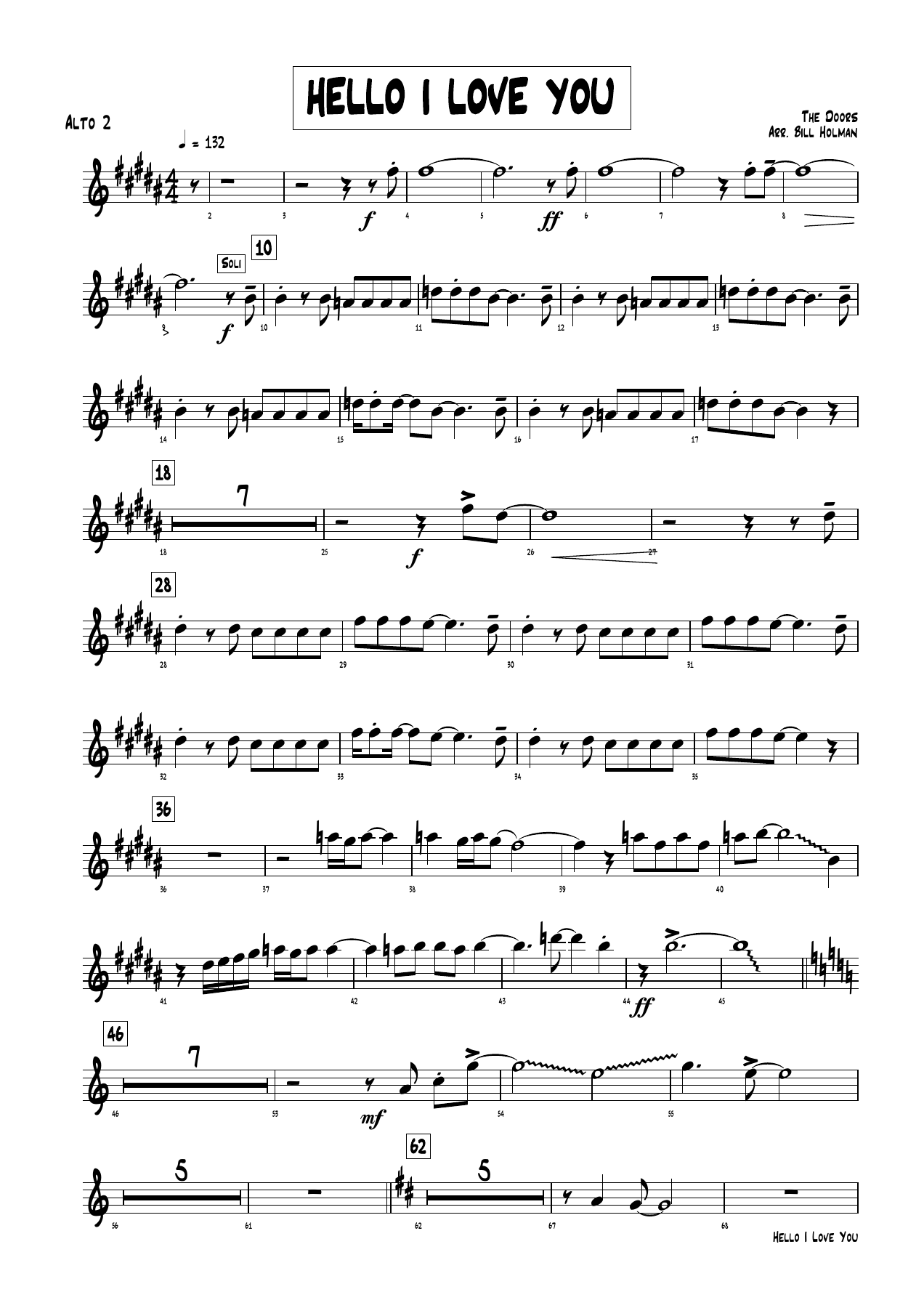 Hello I Love You (B.Holman) B.Rich — page 3