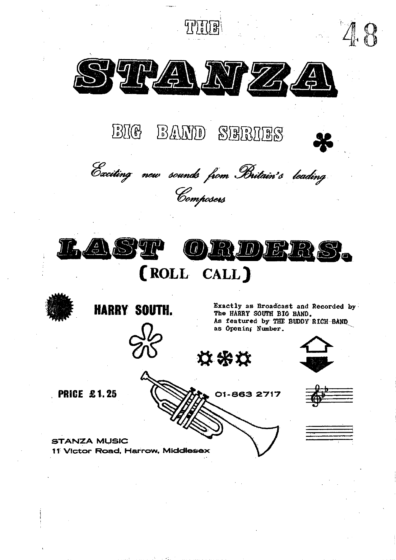 Last Orders (H.South) B.Rich — sheet music preview