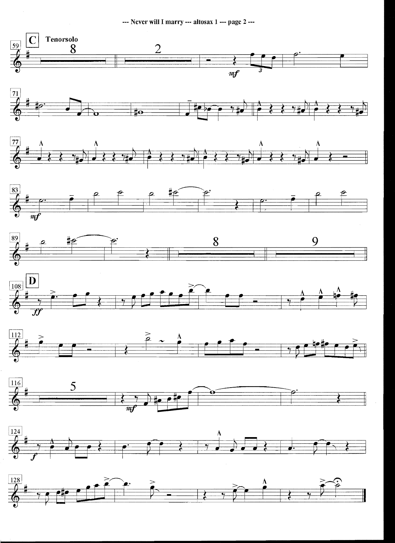 Never Will I Marry (B.Rich) MP3 — page 2