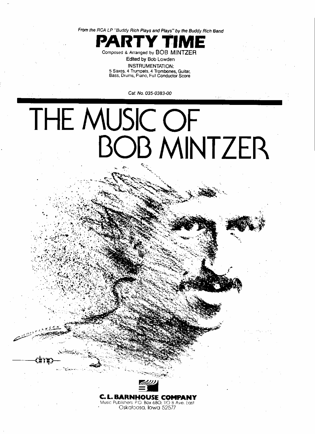 Party Time (B.Mintzer) B.Rich — sheet music cover (first page)