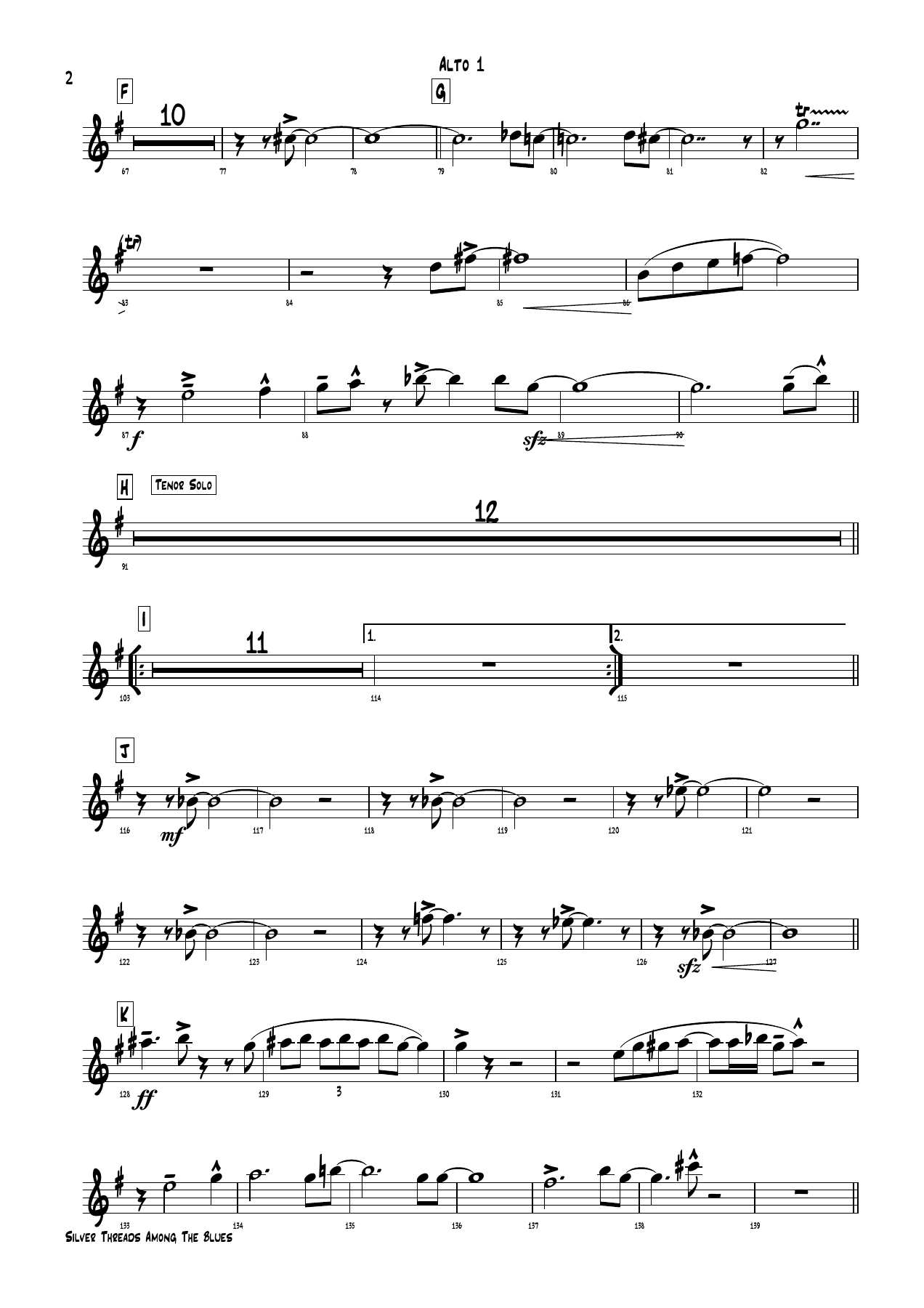 Silver Threads Among The Blues (D.Piestrub) B.Rich — page 2