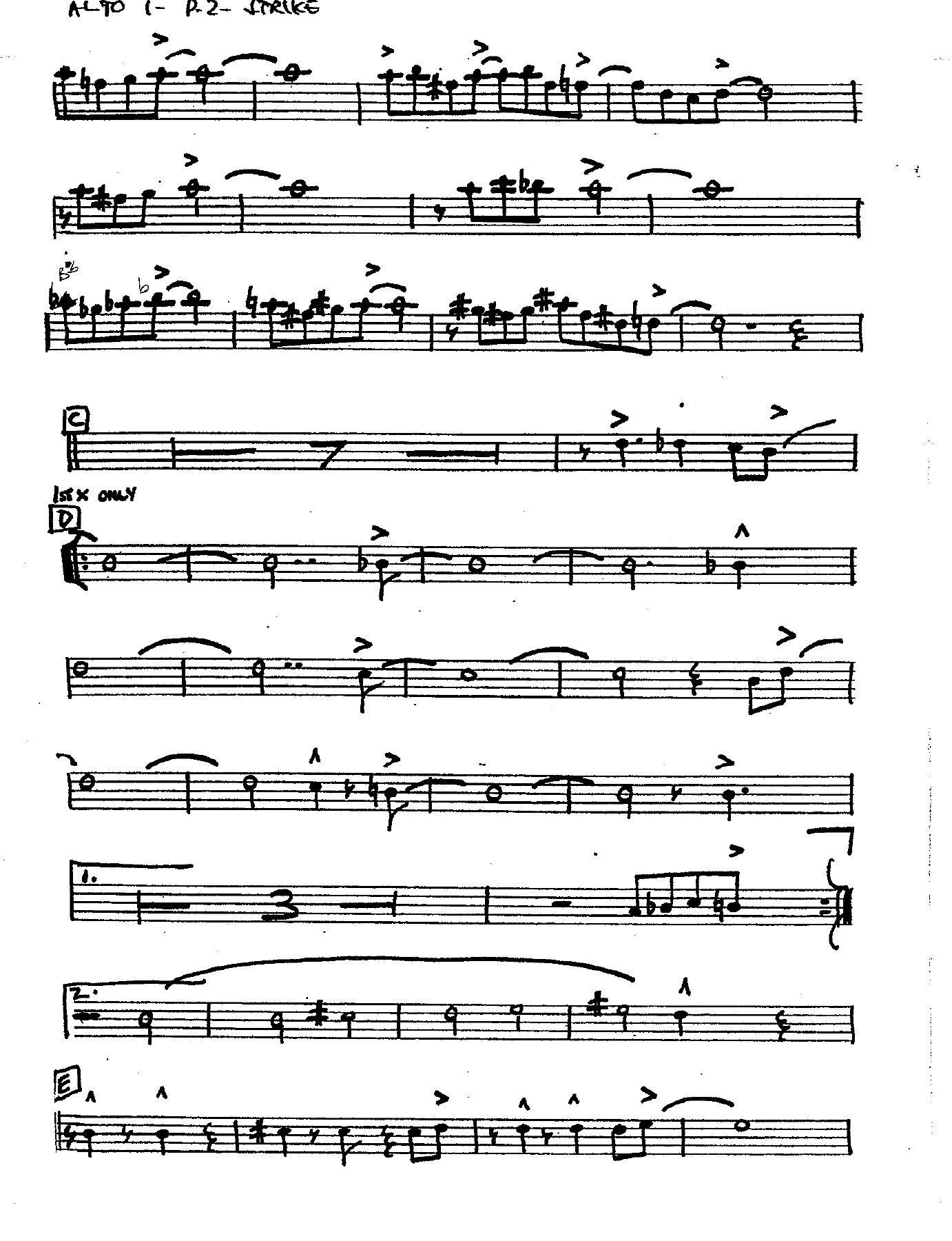Strike Out The Band (H.Phillips) Carl Saunders Band — page 2