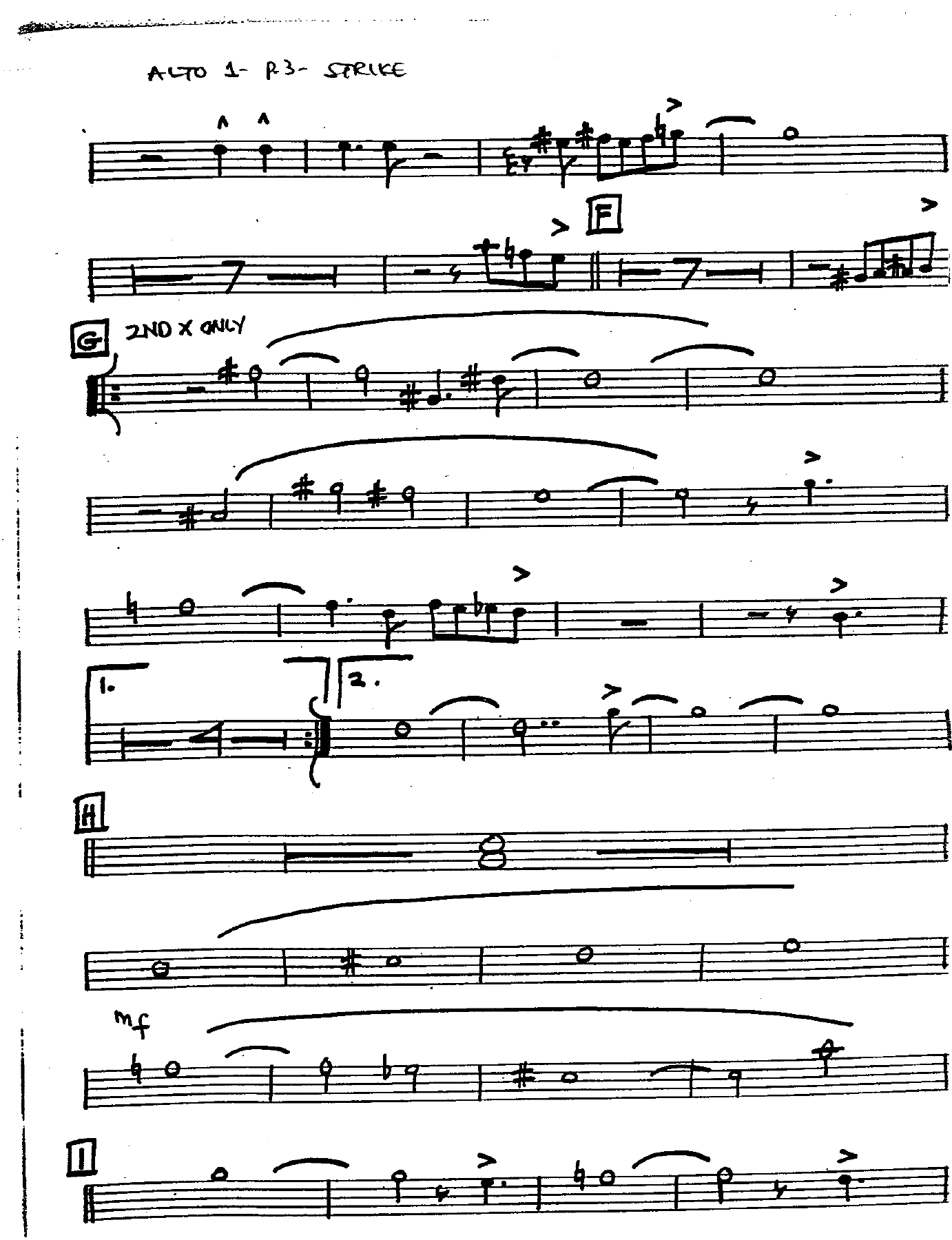 Strike Out The Band (H.Phillips) Carl Saunders Band — page 3