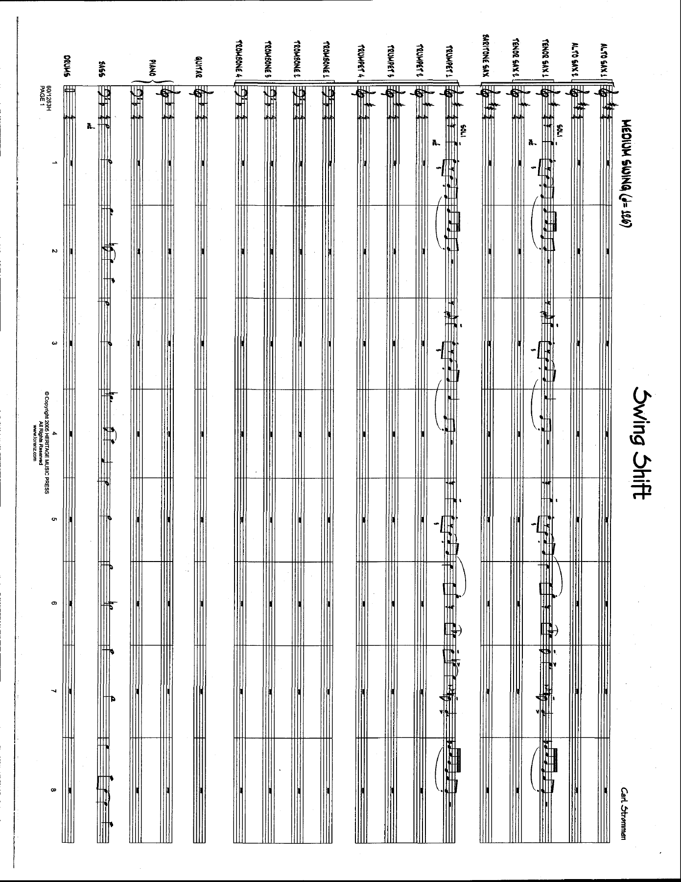 Swing Shift — sheet music cover (first page)