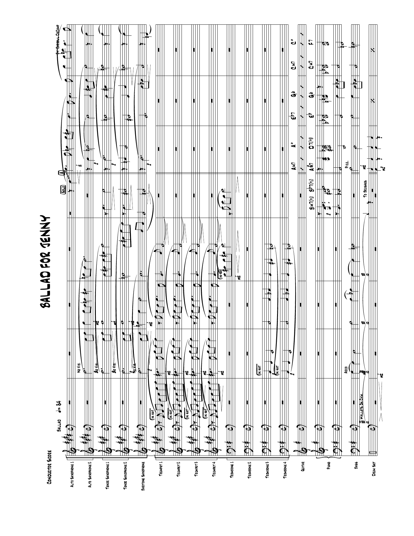Ballad For Jenny — sheet music preview