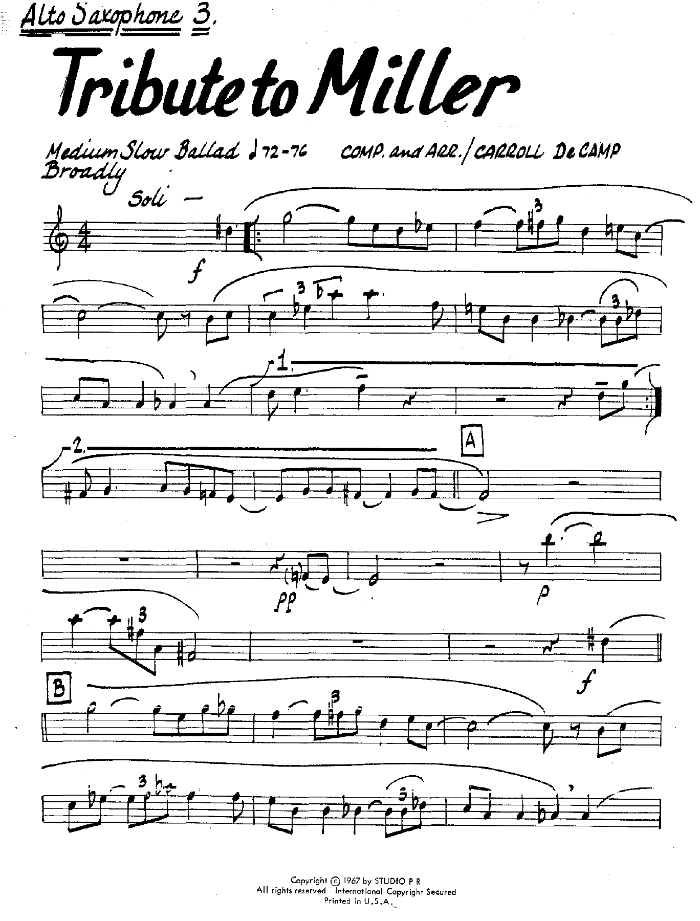 Tribute To Miller — page 3