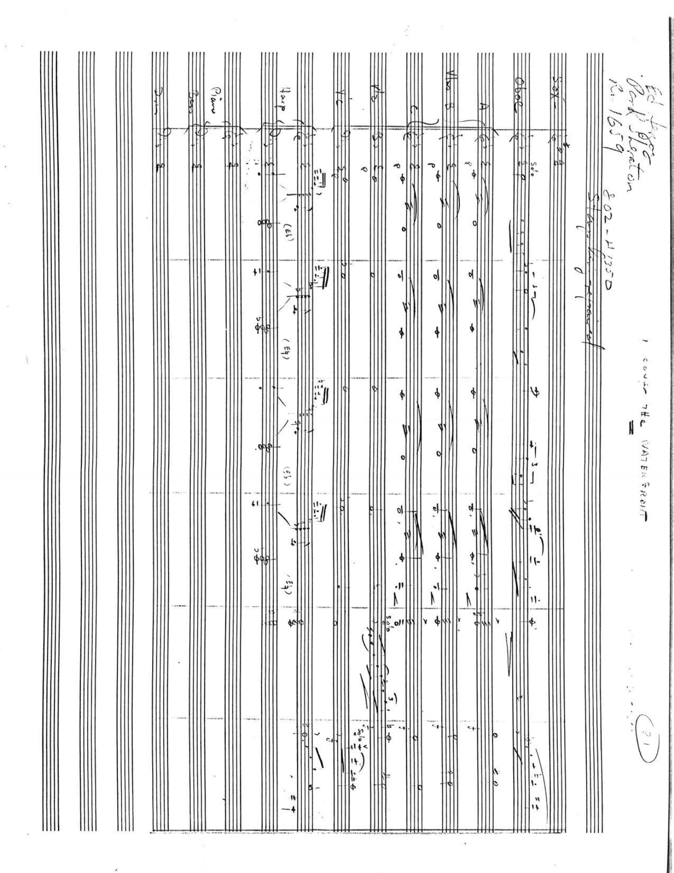 I Cover The Waterfront — Big Band sheet music arranged by C.Parker with Strings | Jazz Standard