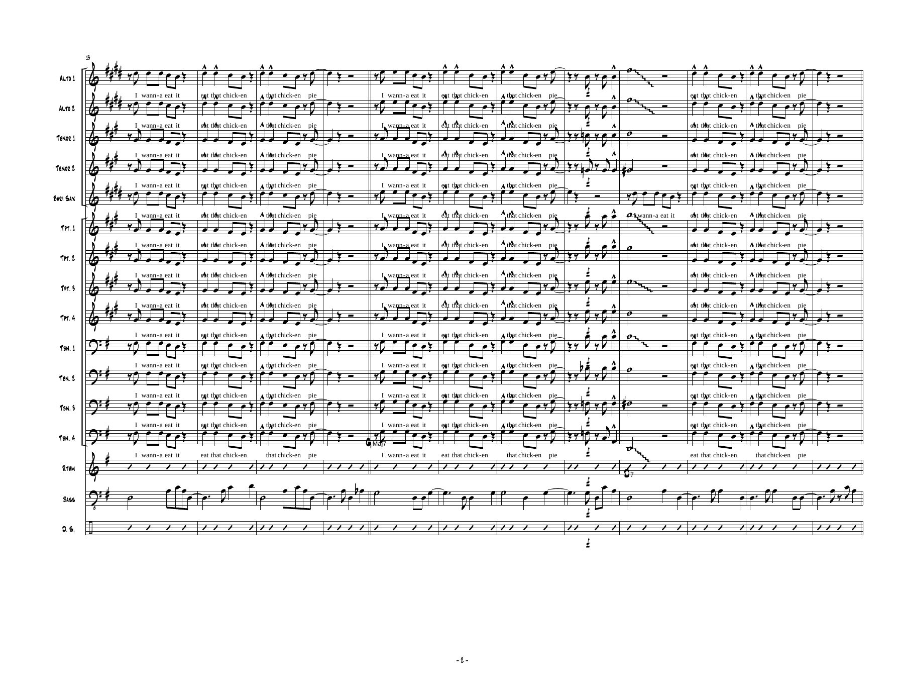 Eat That Chicken (R.Cuber) C.Mingus. MP3 — page 2