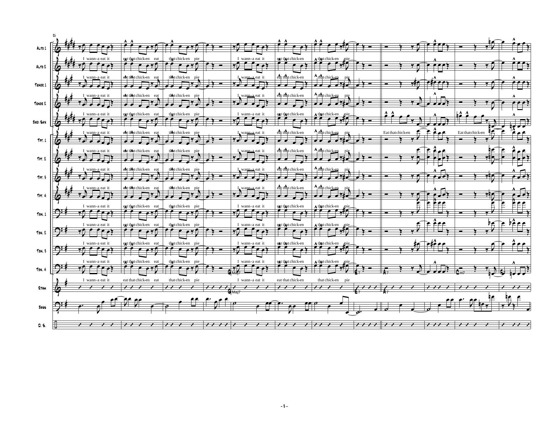 Eat That Chicken (R.Cuber) C.Mingus. MP3 — page 3