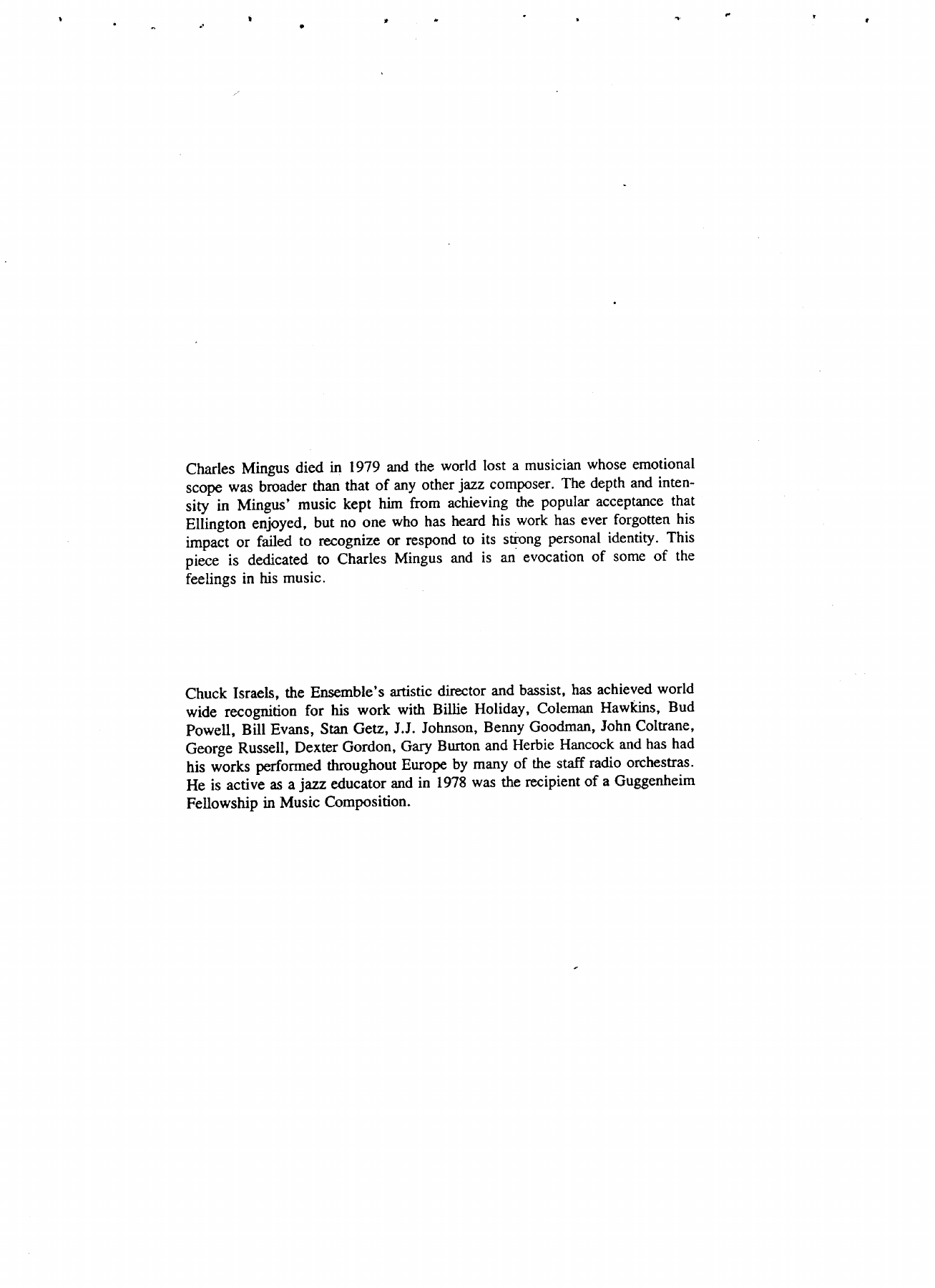 Mingus (C.Israels) MP3 — page 2