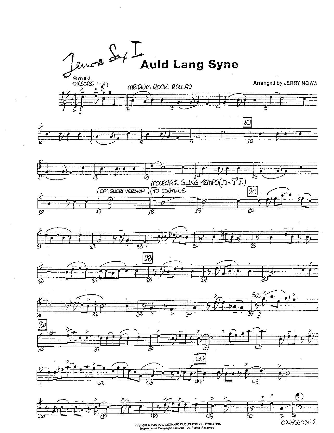 Auld Lang Syne — page 3