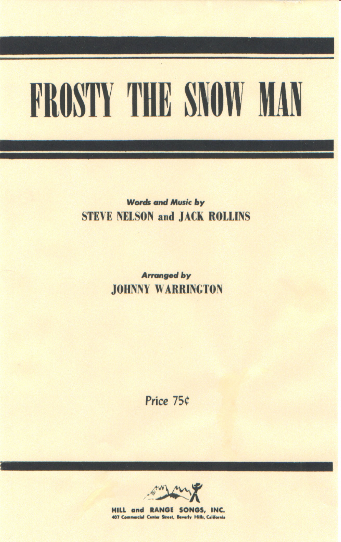Frosty The Snowman — sheet music preview