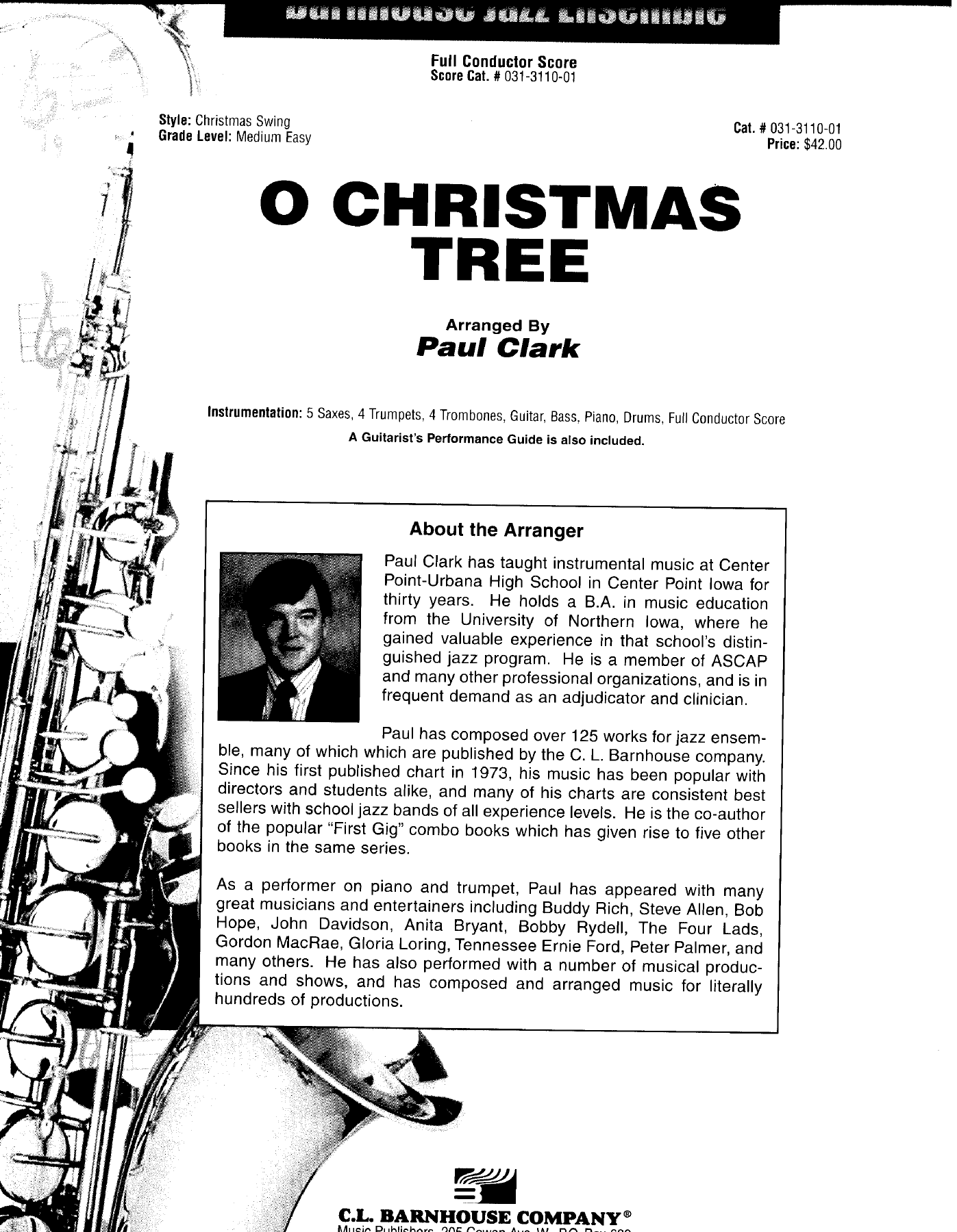 O Christmas Tree — sheet music cover (first page)