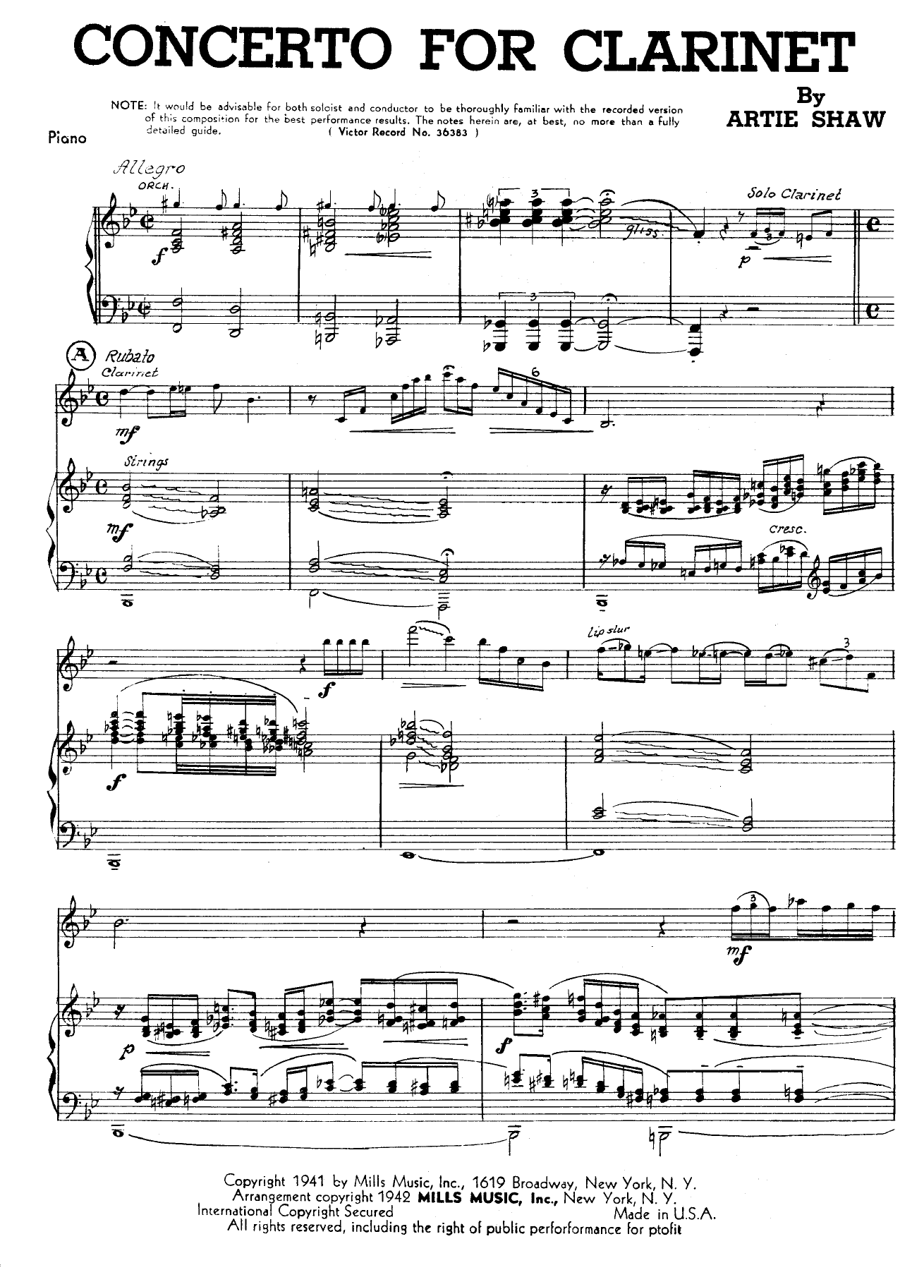 Concerto For Clarinet — page 2