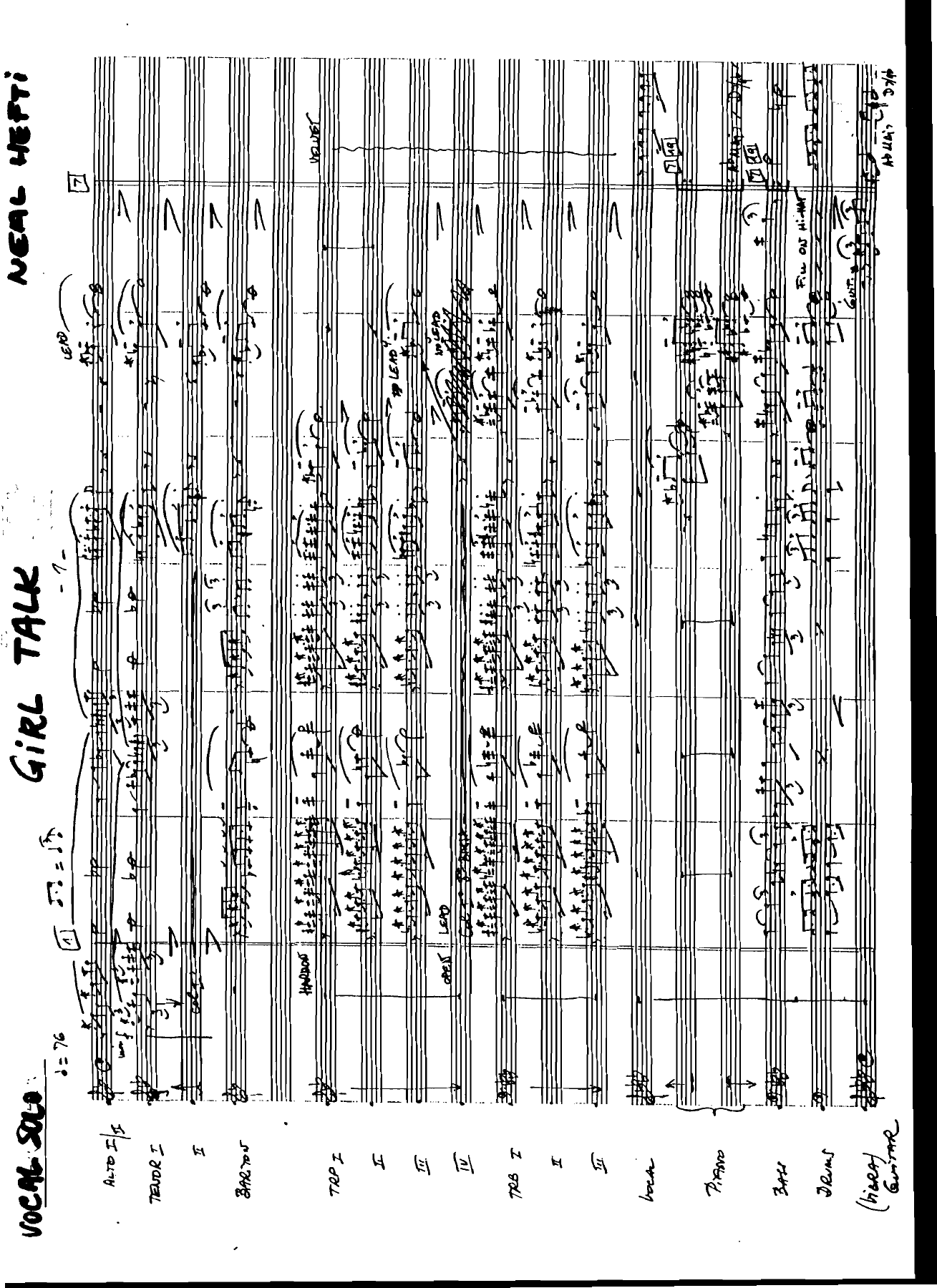 Girl Talk — sheet music preview