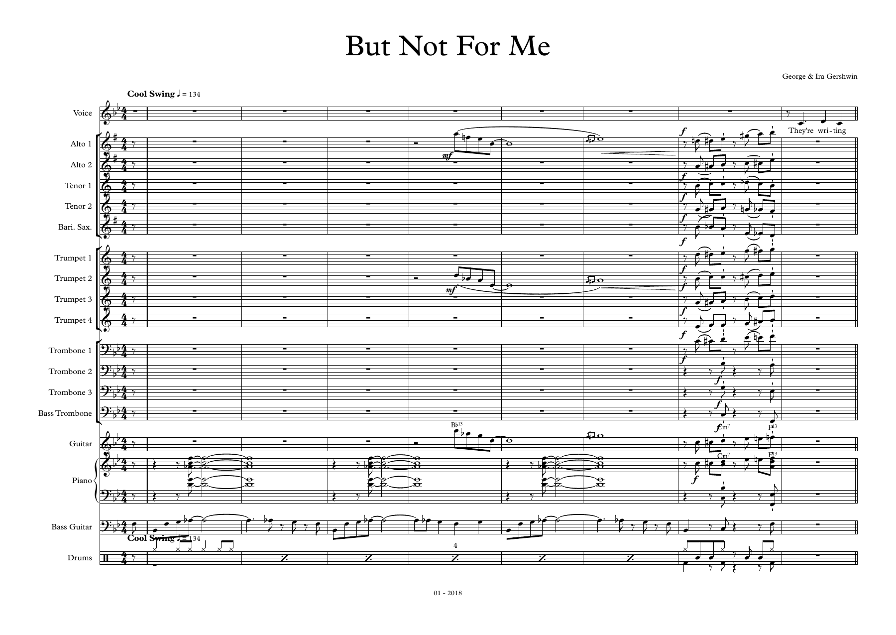 But Not For Me — sheet music preview