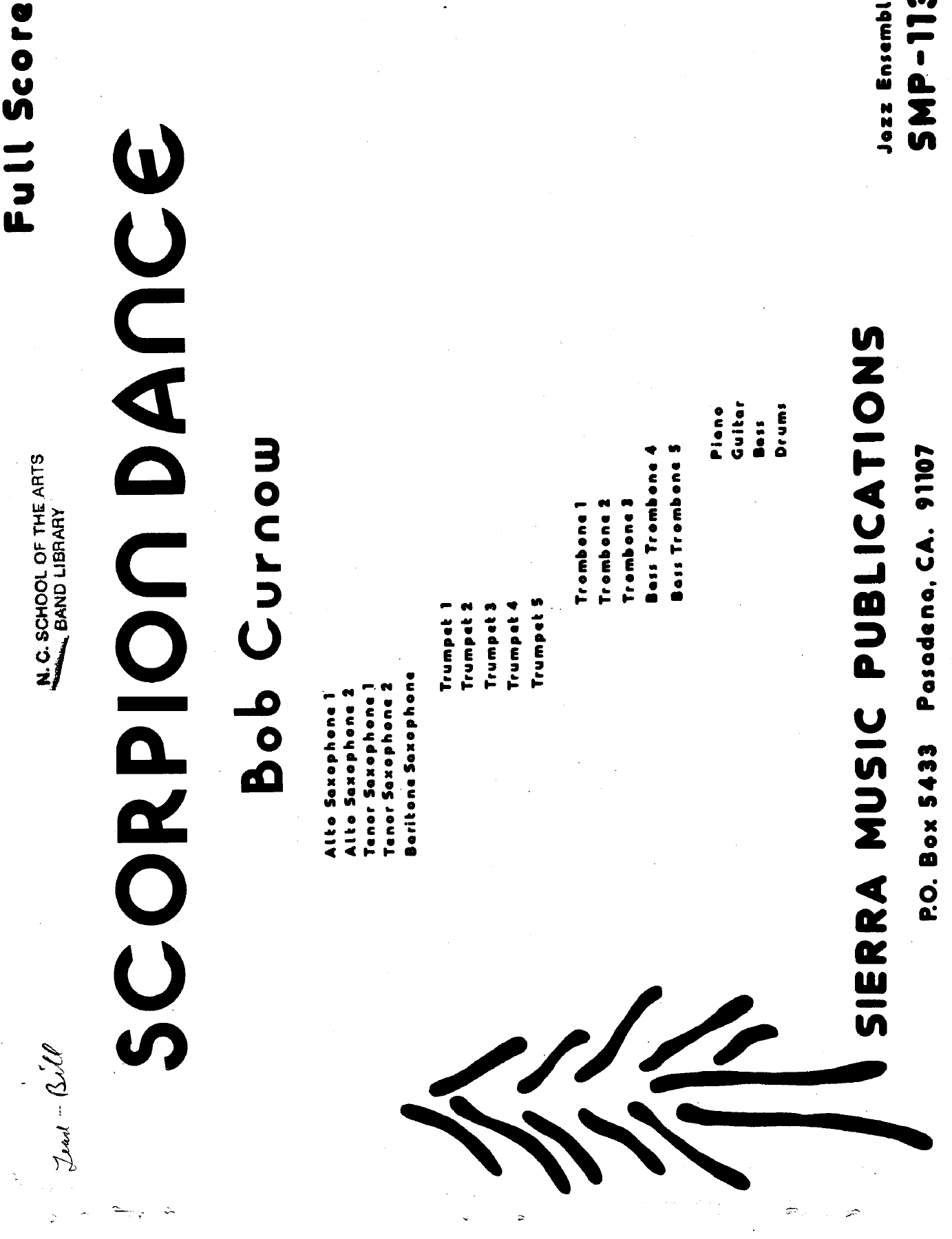Scorpion Dance — sheet music cover (first page)