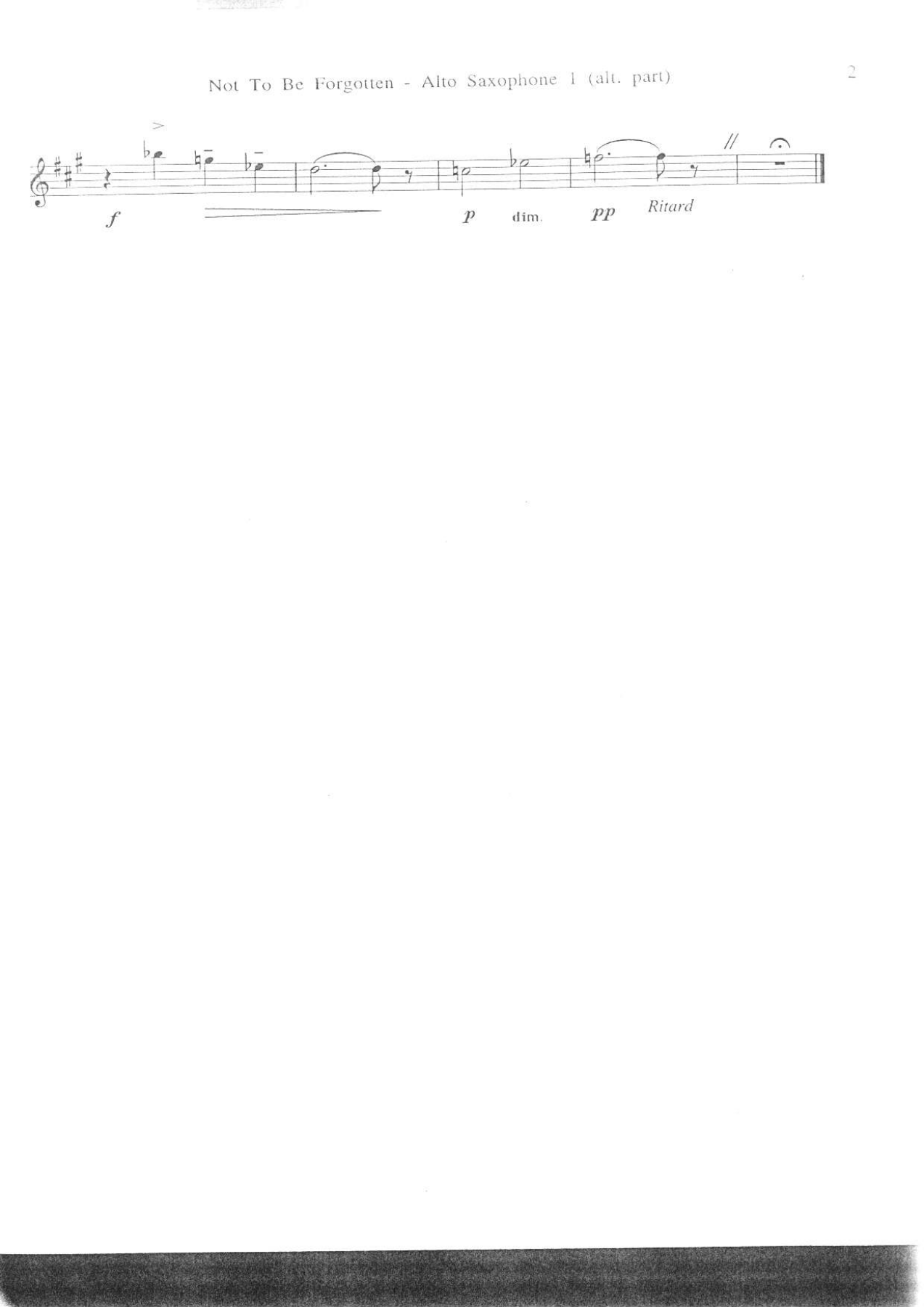 Not To Be Forgotten — page 2