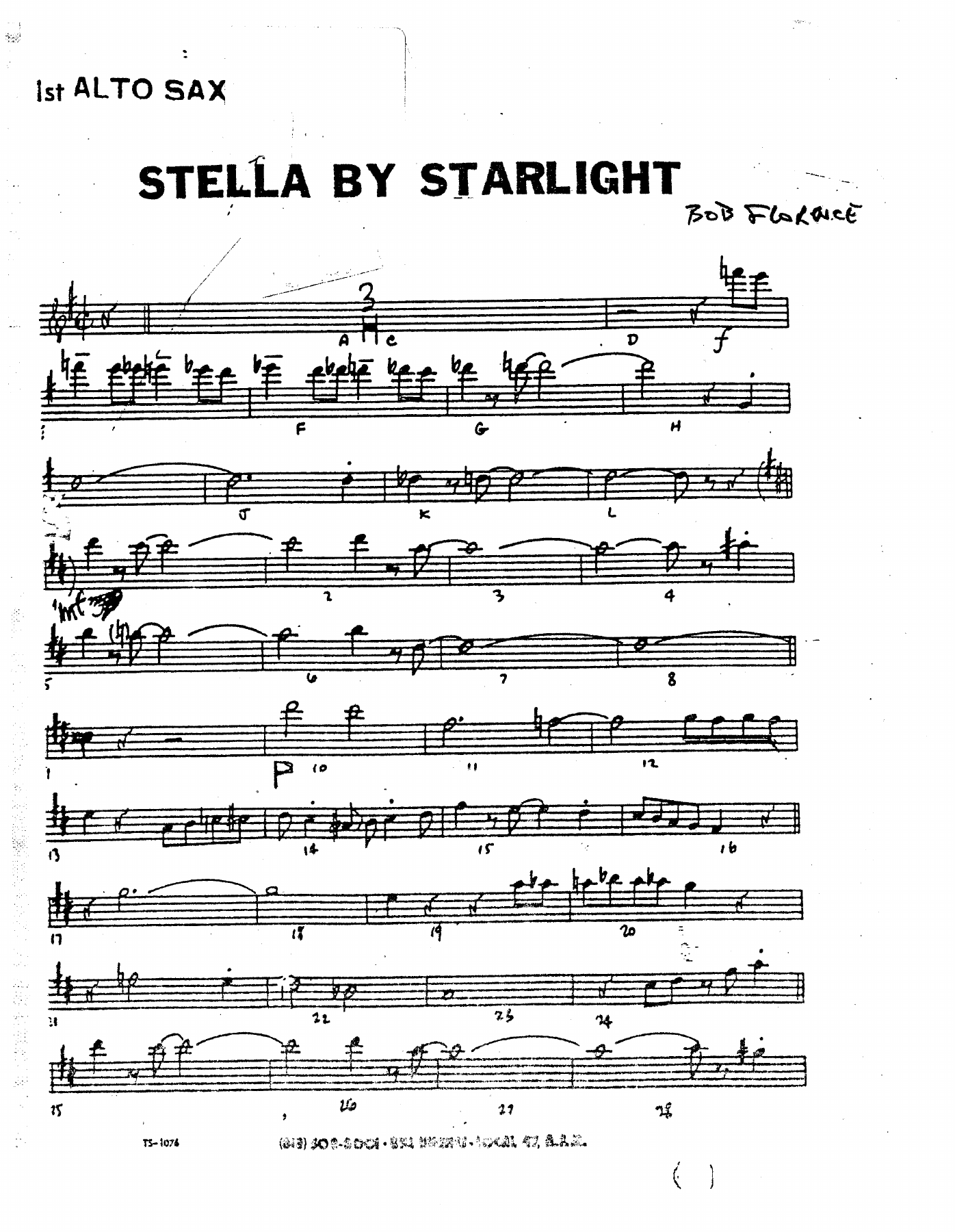 Stella By Starlight — sheet music cover (first page)