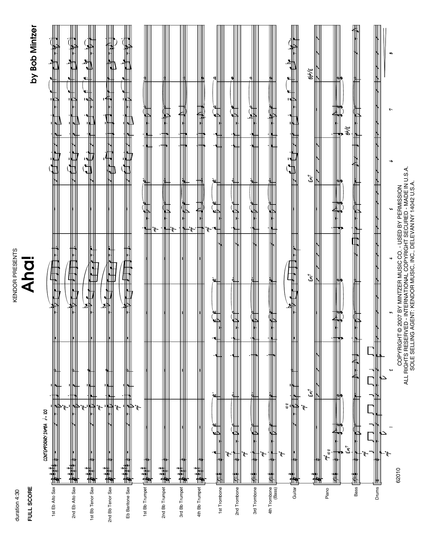 Aha — sheet music cover (first page)