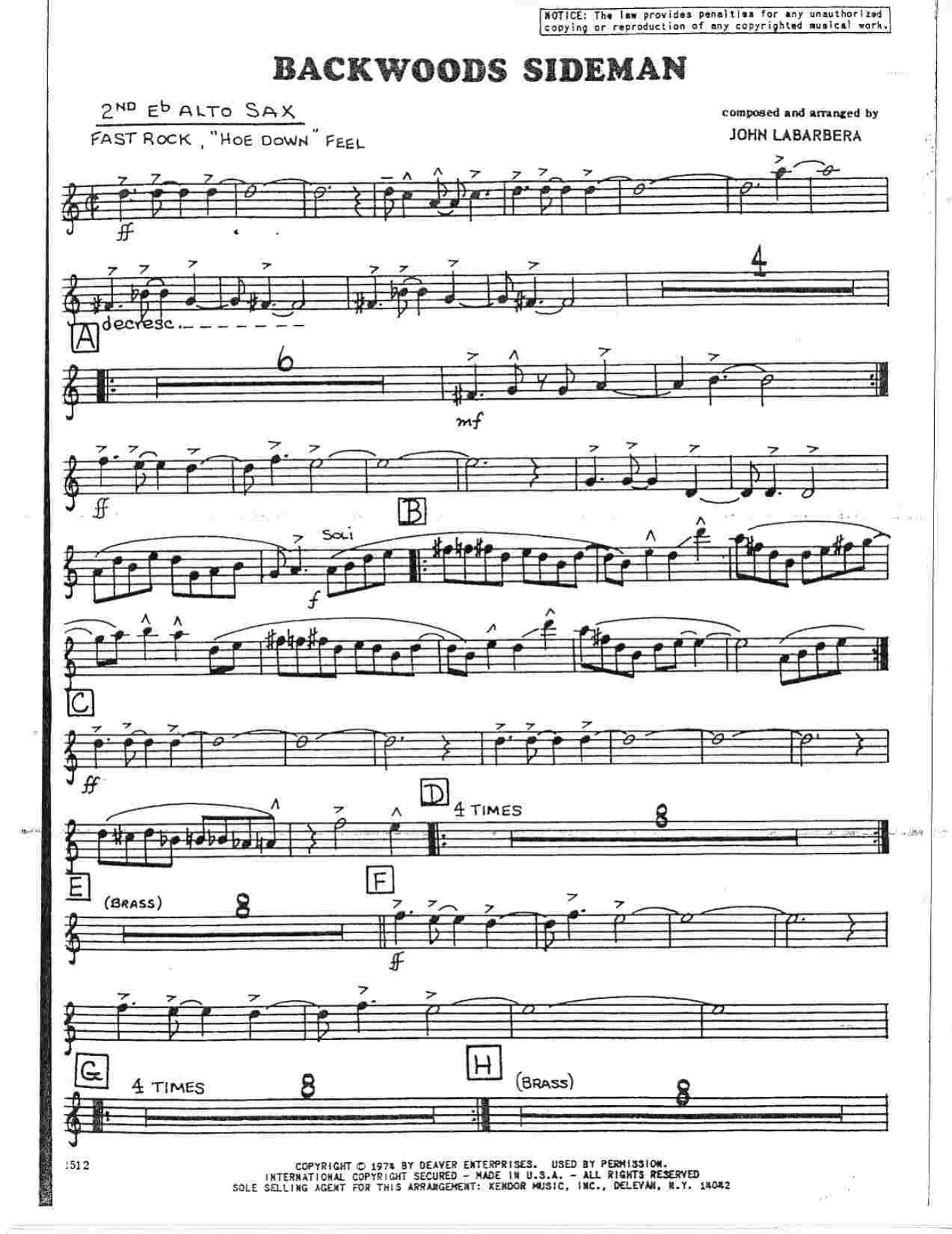 Backwoods Sideman (J.LaBarbera) B.Rich MP3 — page 3