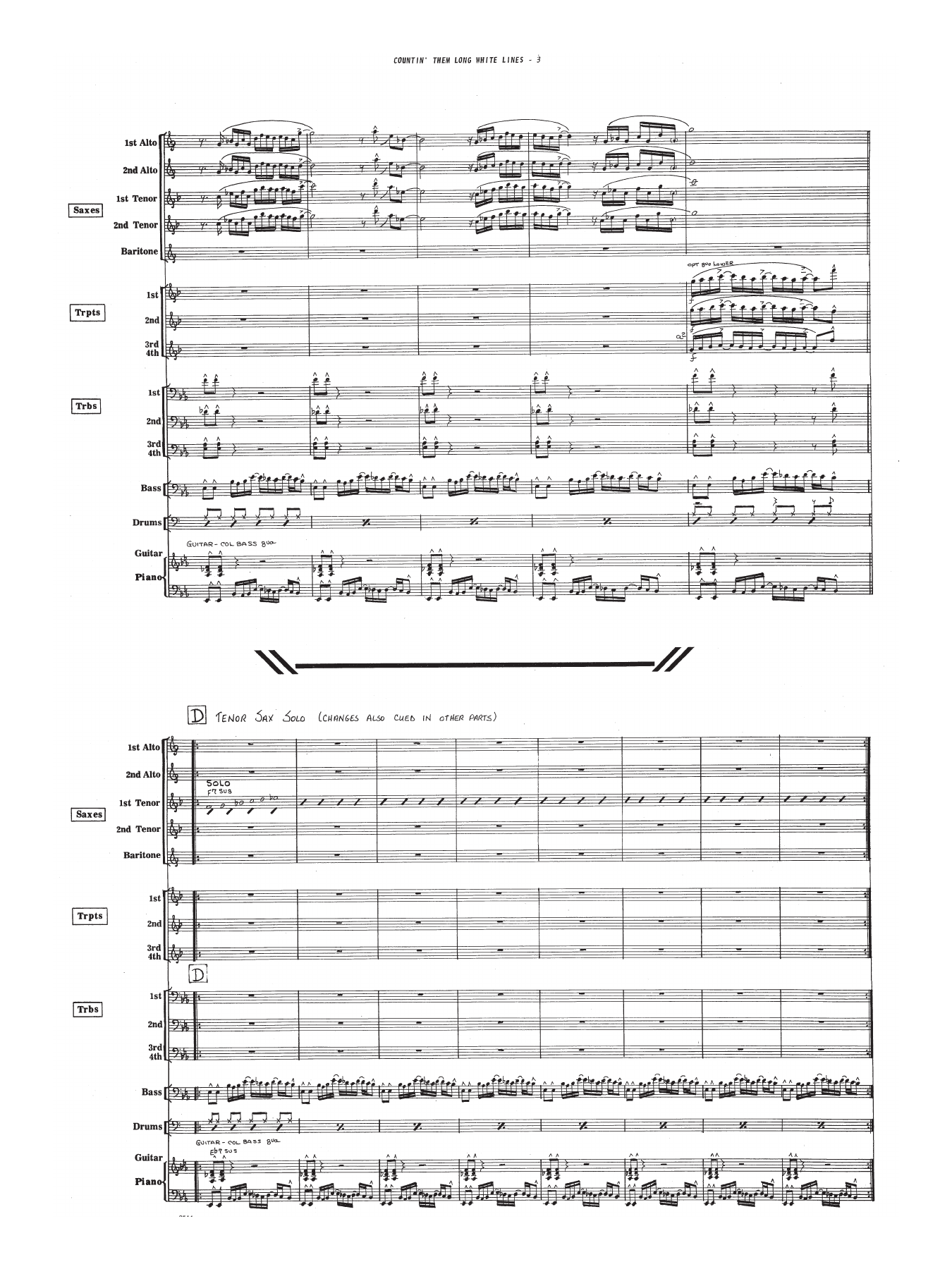 Countin' Them Long White Lines (J.LaBarbera) B.Rich — page 3