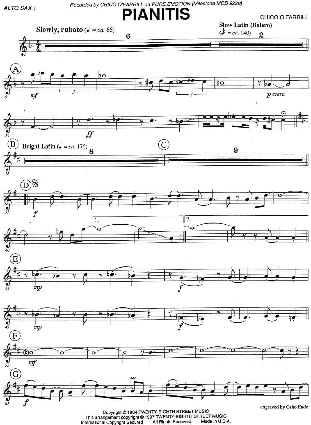 Pianitis — sheet music cover (first page)
