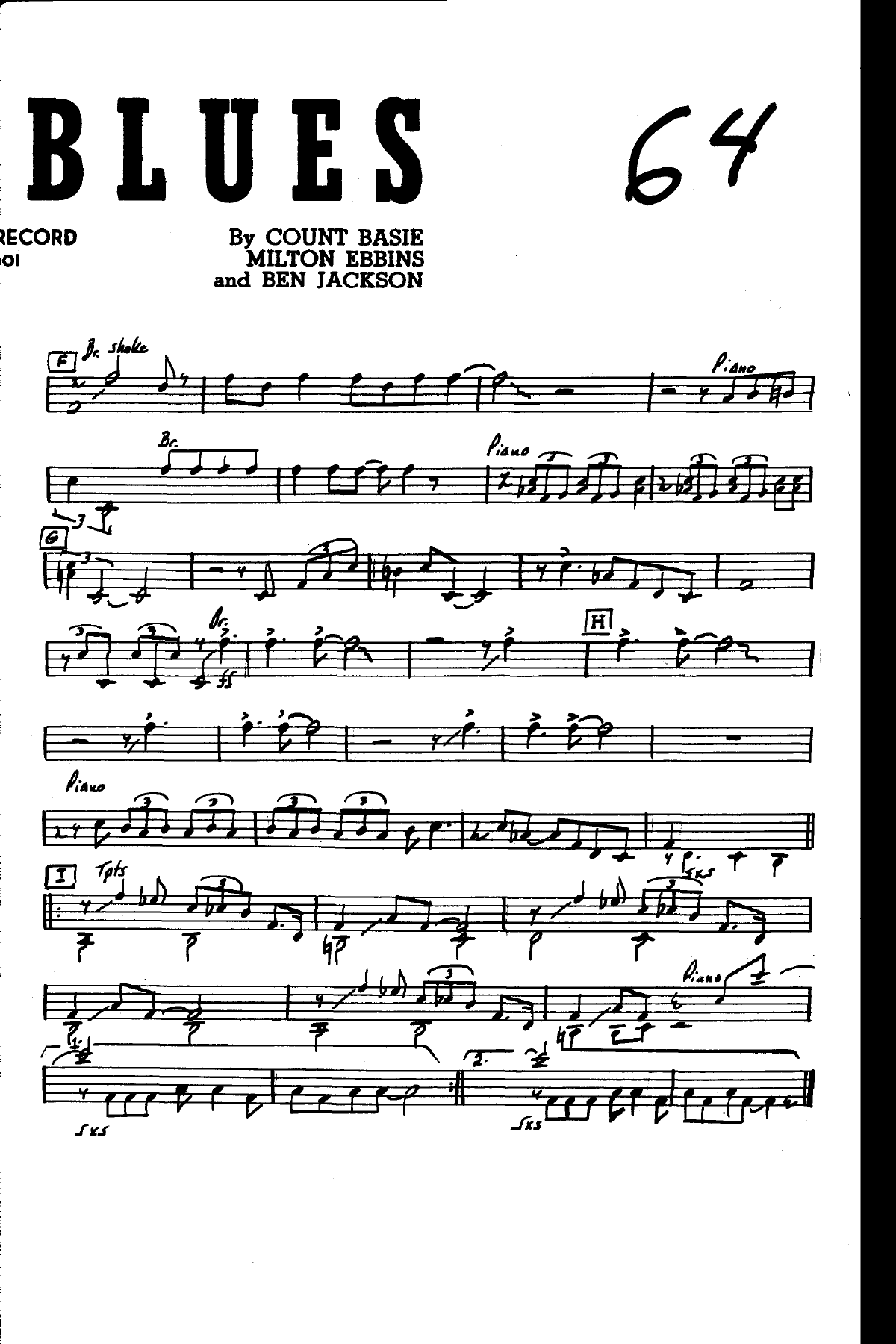 Basie Blues — page 2