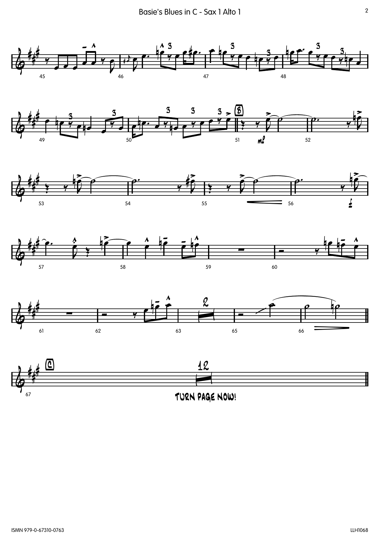 Basie's Blues In C — page 3