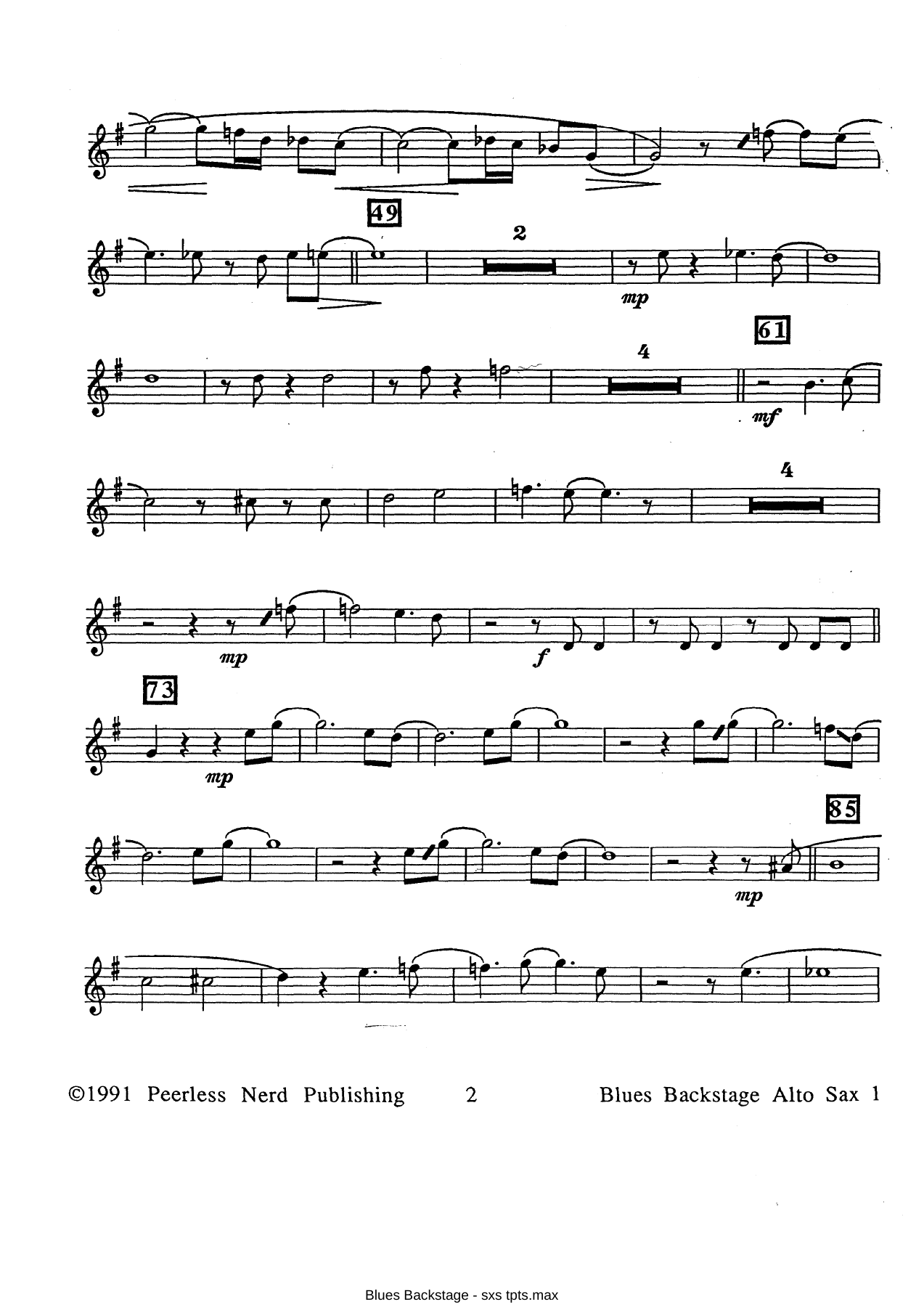 Blues Backstage (F.Foster) C.Basie — page 2