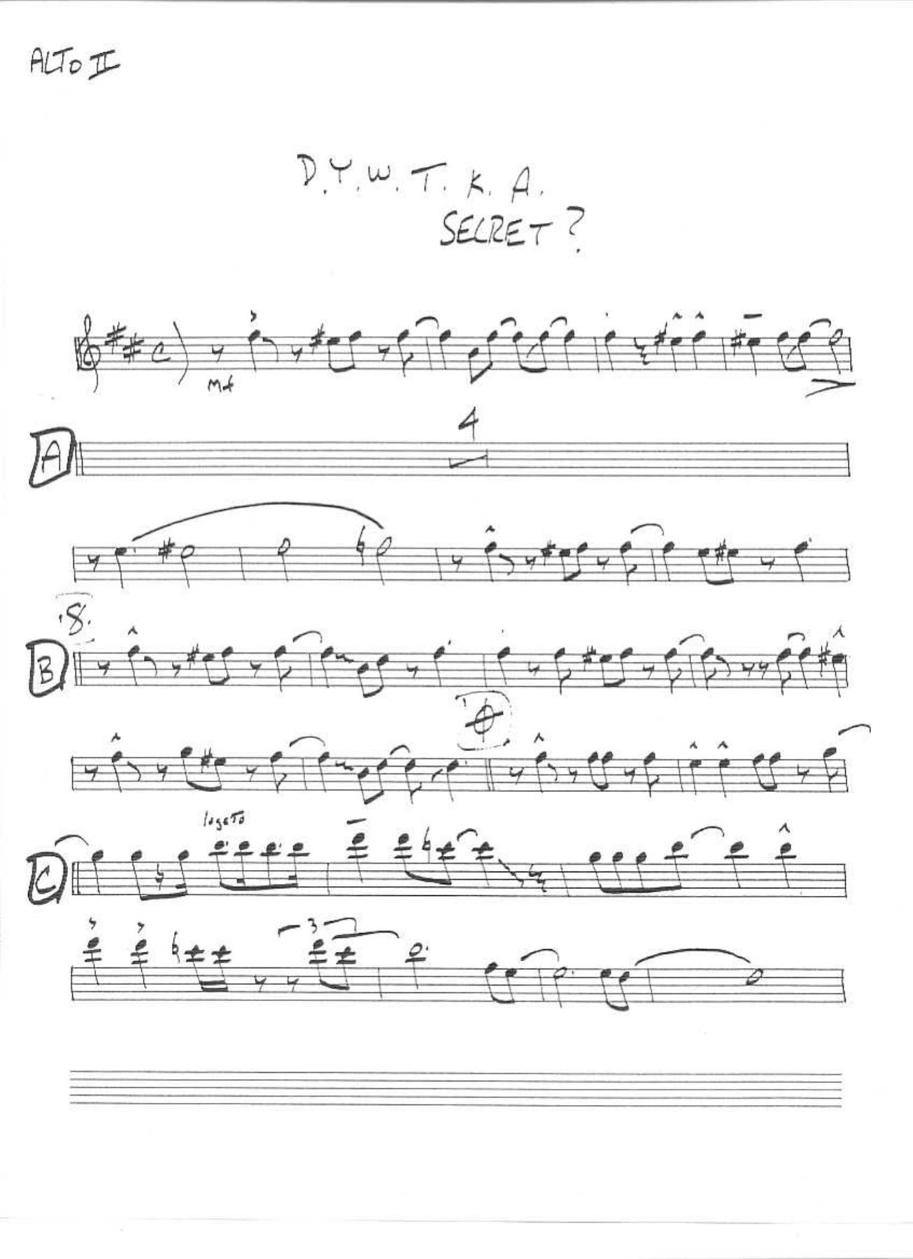 Do You Want To Know A Secret (C.O'Farrill) C.Basie — page 3