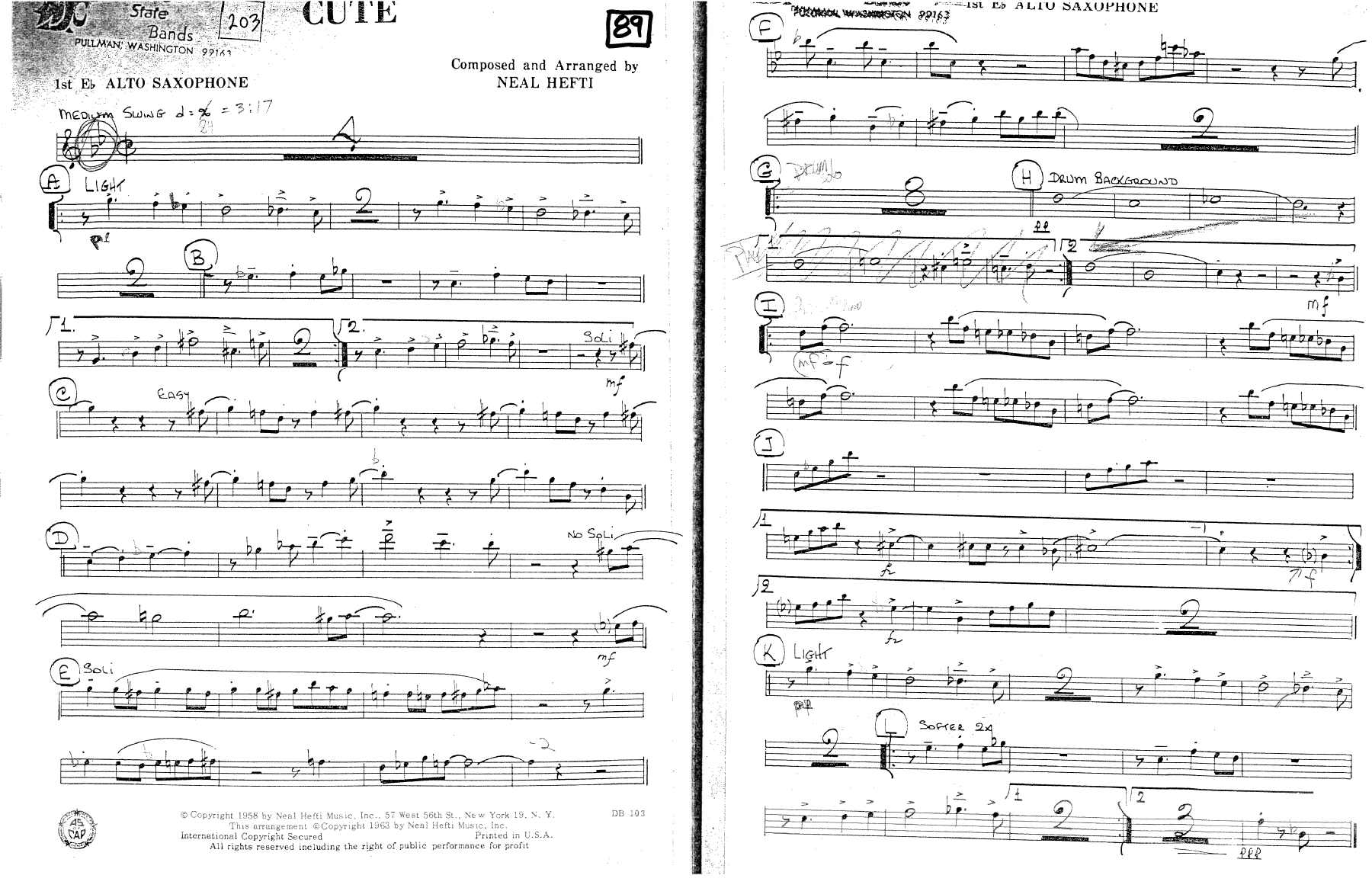 Cute — sheet music preview