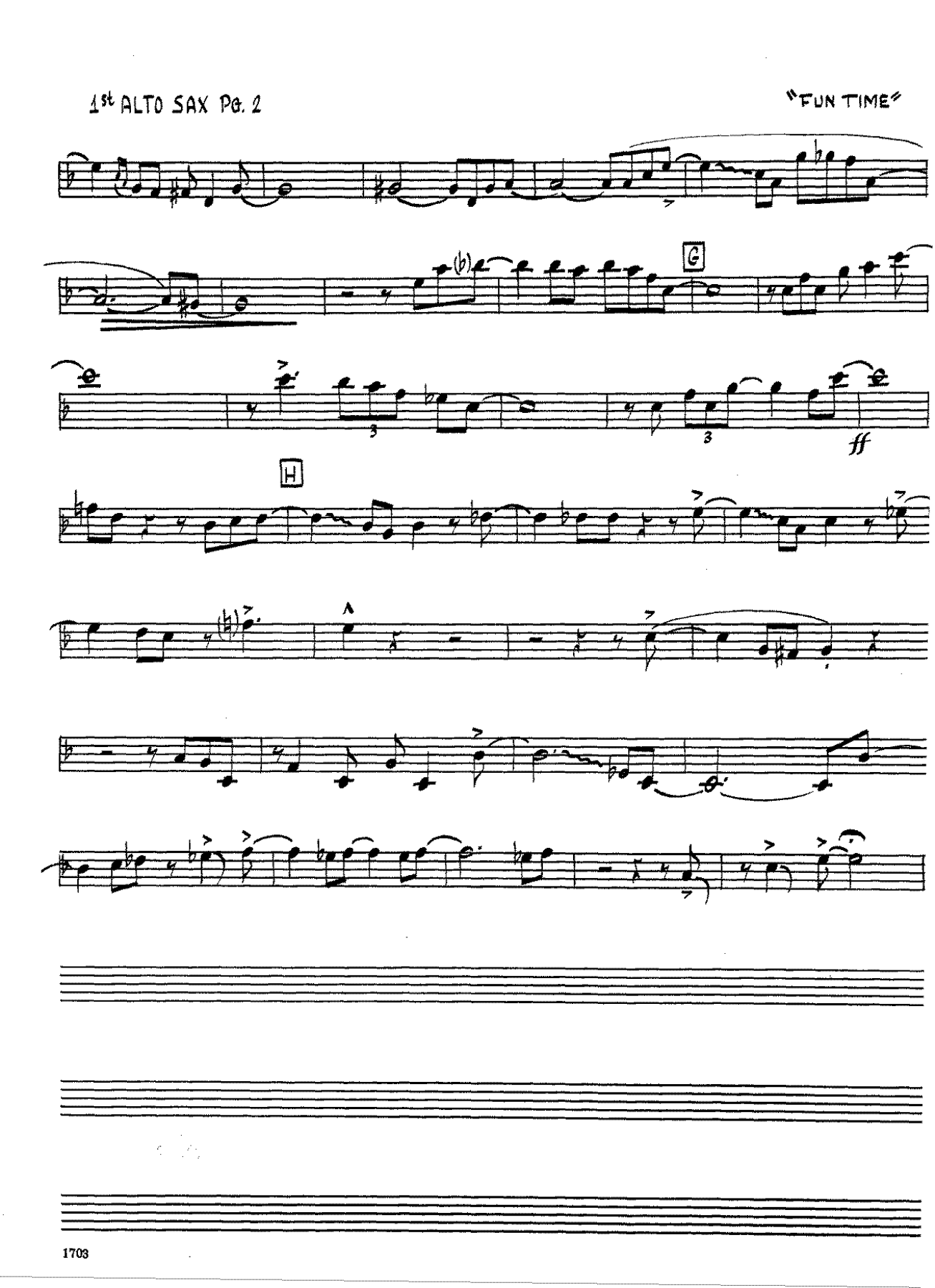 Fun Time (S.Nestico) C.Basie-version 1 — page 2
