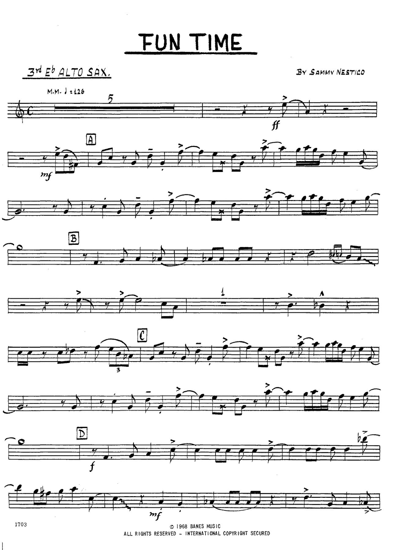 Fun Time (S.Nestico) C.Basie-version 1 — page 3