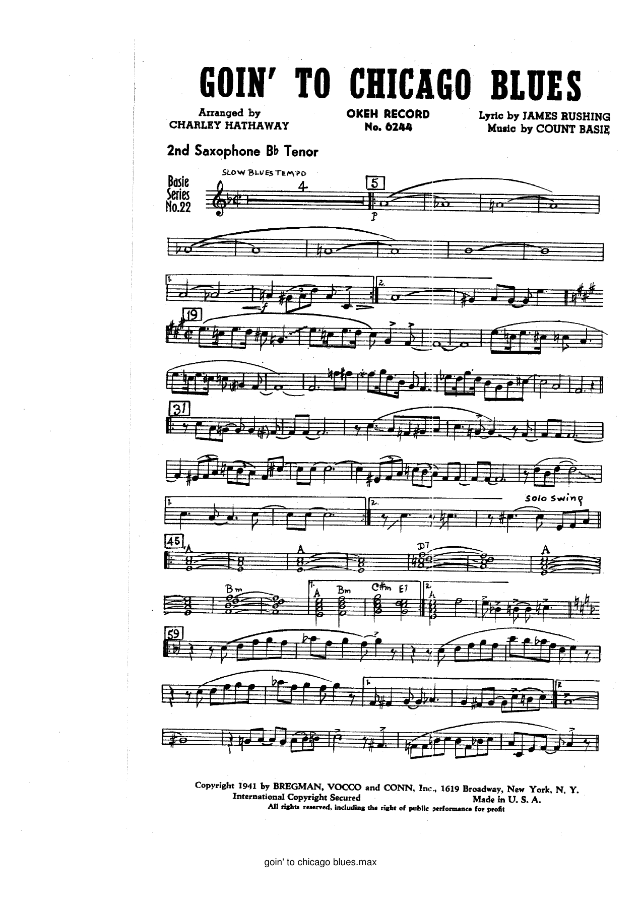 Going To Chicago Blues — page 2
