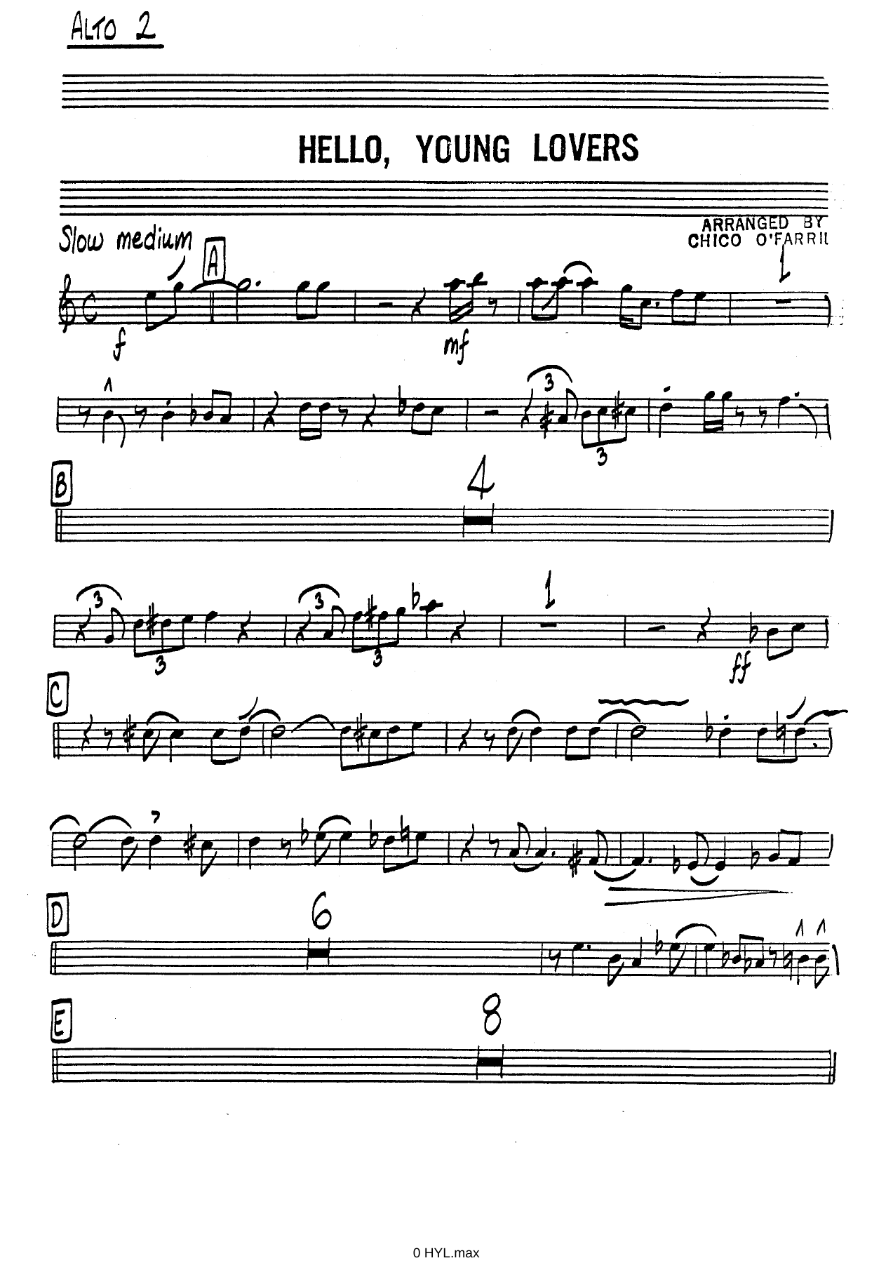 Hello, Young Lovers (C.O'Farrill) C.Basie — page 3