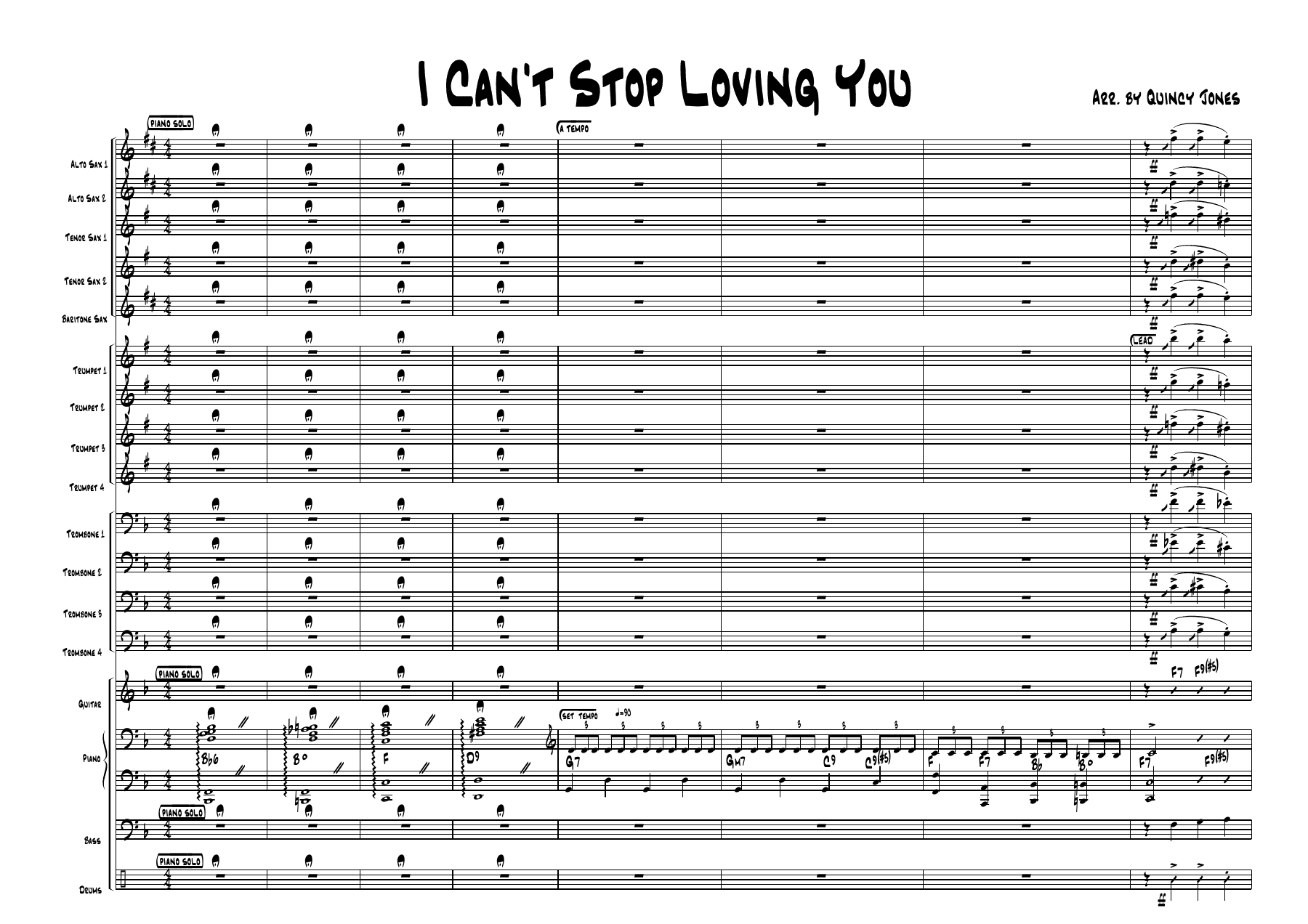 I Can't Stop Loving You (Q.Jones) C.Basie — page 1